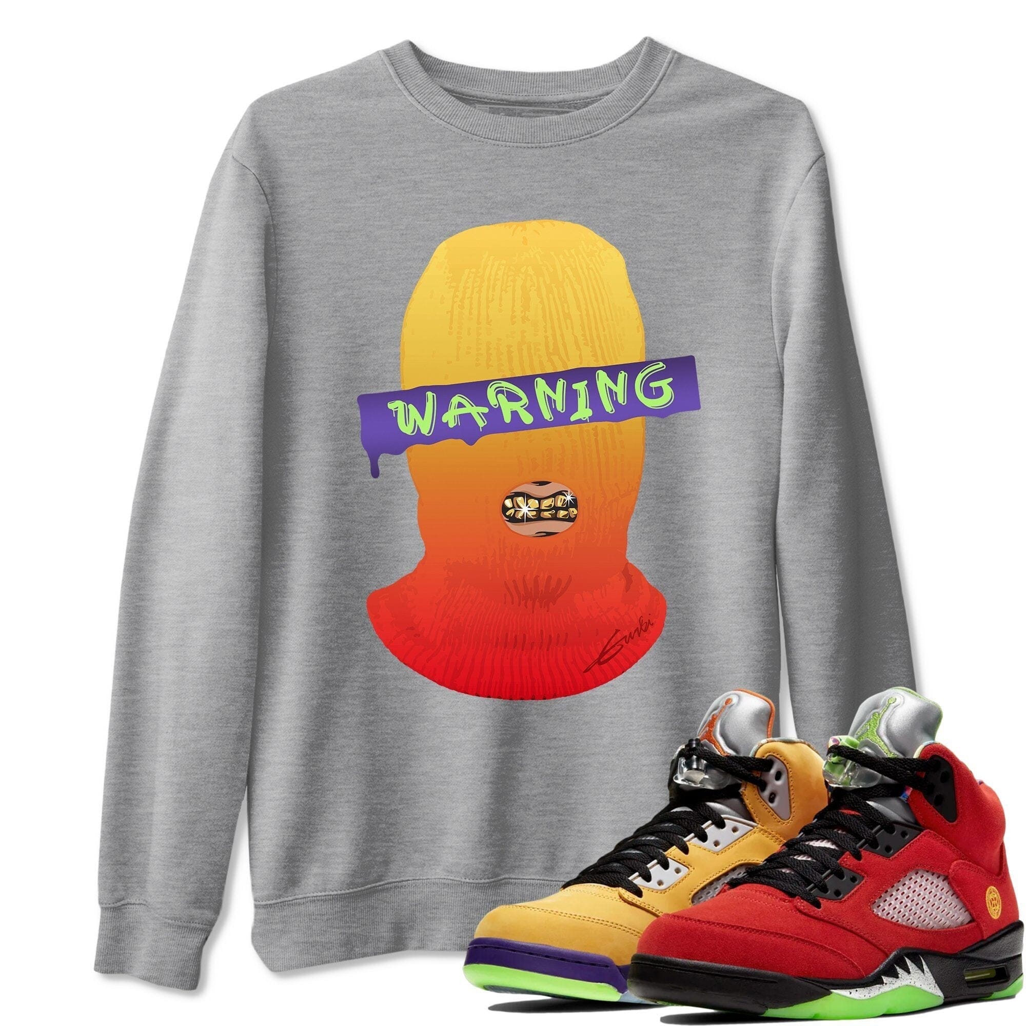 Warning Unisex Tops - Air Jordan 5 What The