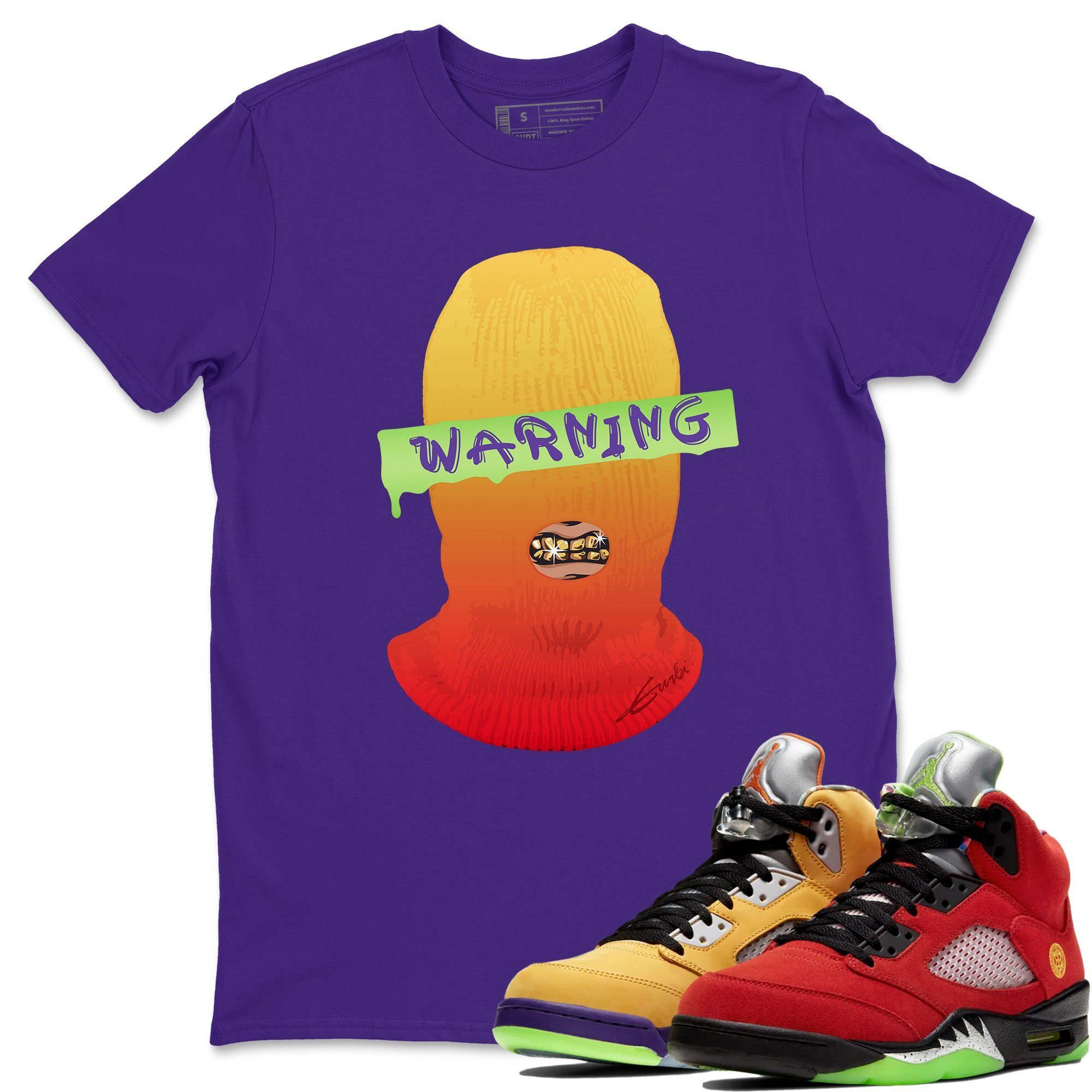 Warning Unisex Tops - Air Jordan 5 What The