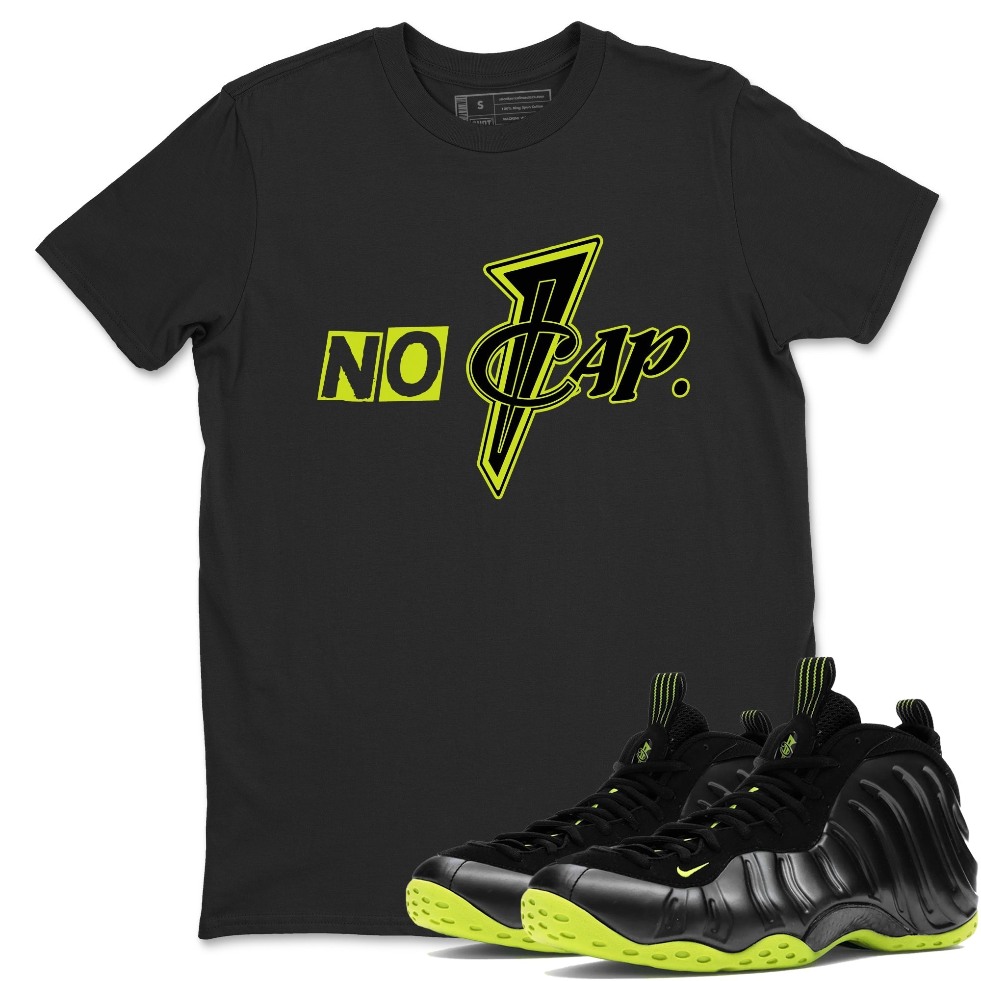 No Cap snkmatch Tees - Air Foamposite One Black Volt