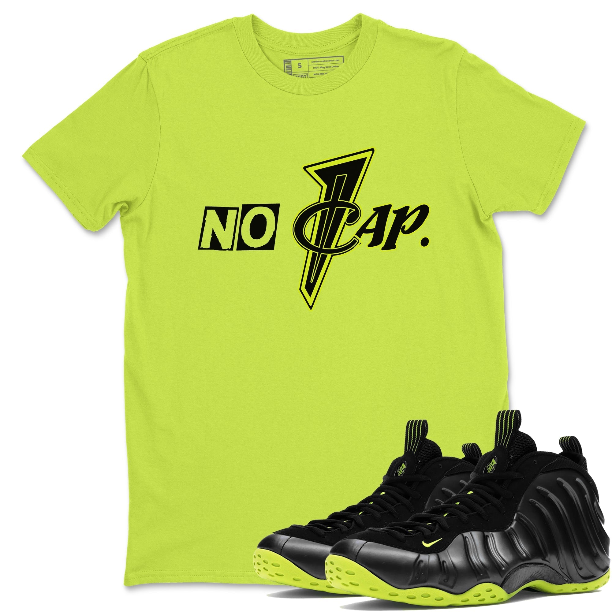 No Cap snkmatch Tees - Air Foamposite One Black Volt