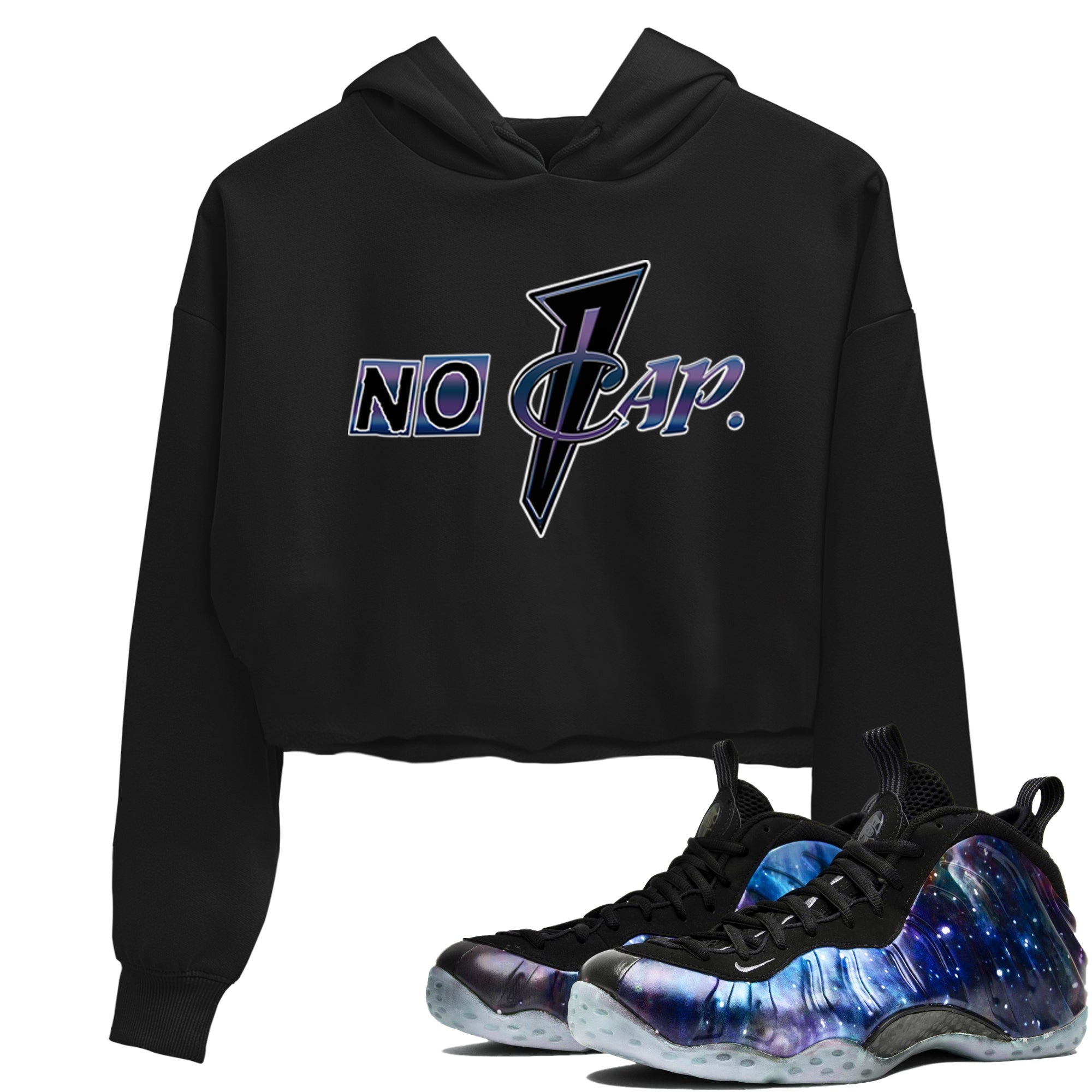 No Cap snkmatch Women's Top - Air Foamposite One Galaxy