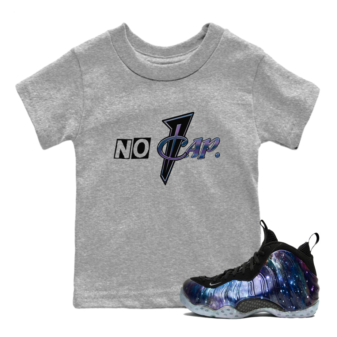 No Cap snkmatch Tees Kids - Air Foamposite One Galaxy