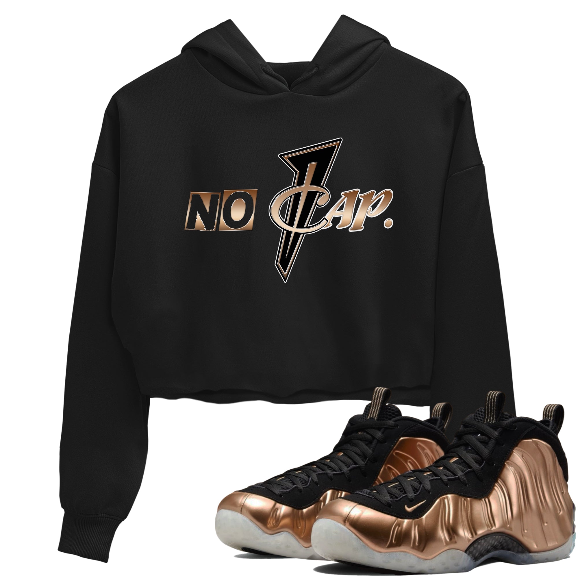 No Cap snkmatch Women's Top - Air Foamposite One Metallic Copper