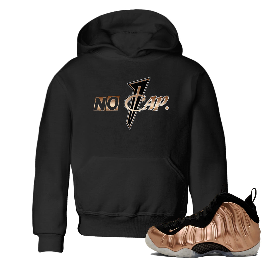 No Cap snkmatch Tees Kids - Air Foamposite One Metallic Copper