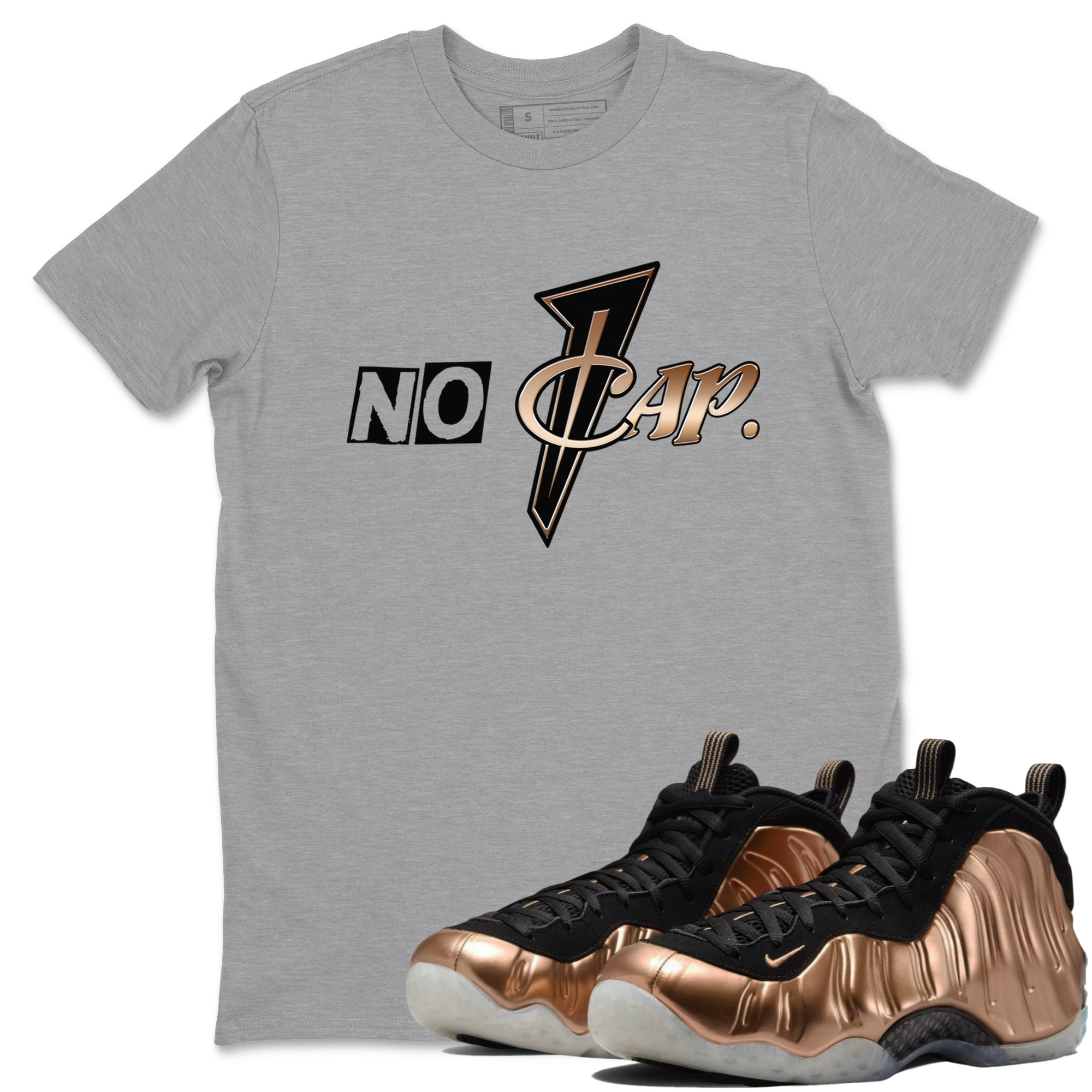 No Cap snkmatch Tees - Air Foamposite One Metallic Copper