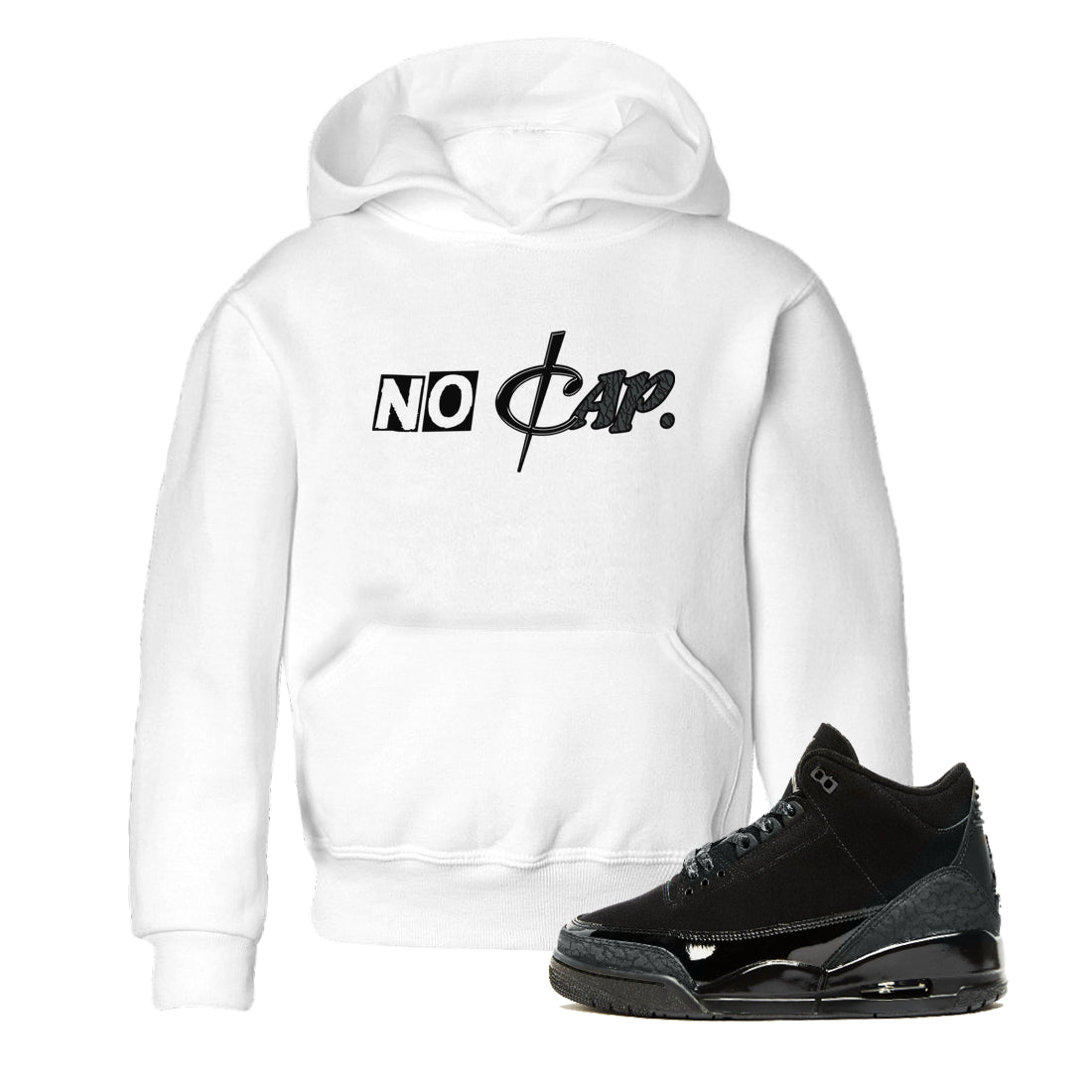 No Cap snkmatch Tees Kids - Air Jordan 3 Black Cat