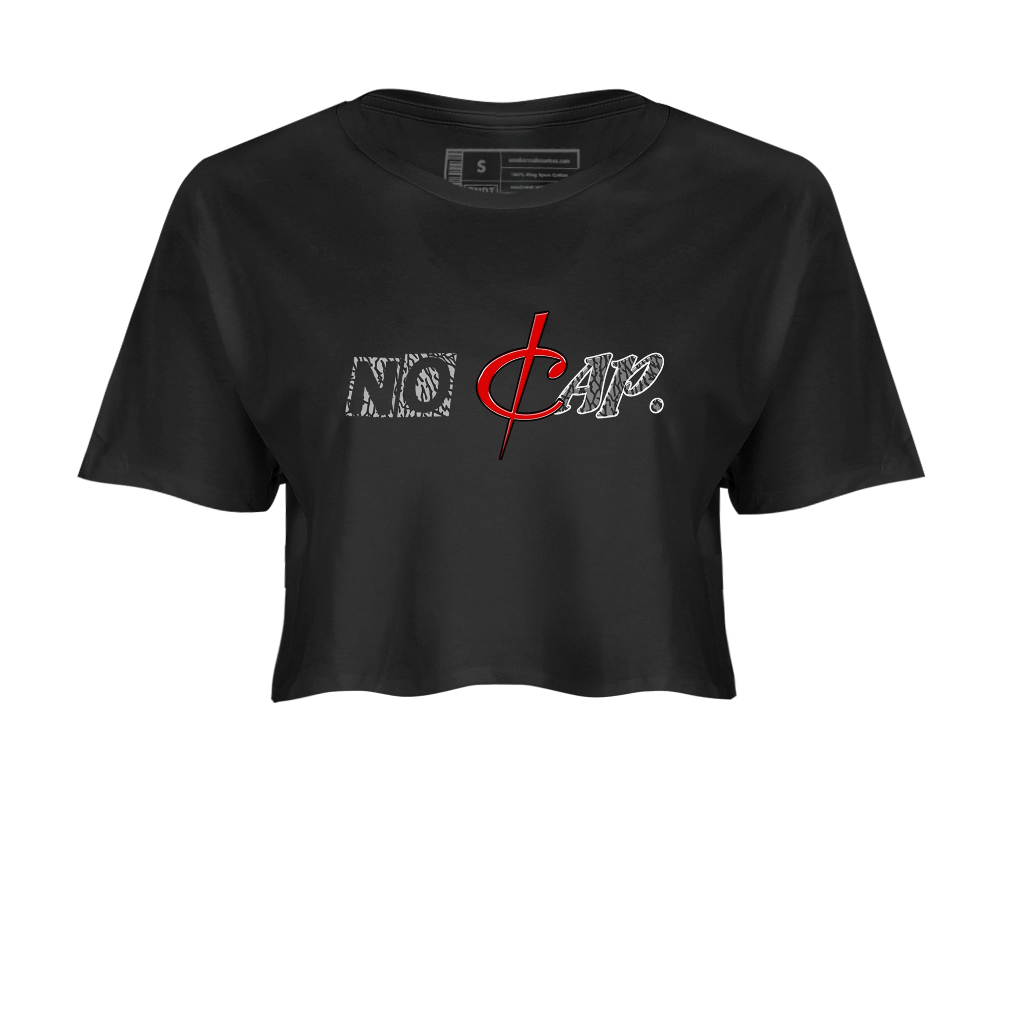 No Cap snkmatch Women's Top - Air Jordan 3 Black Cement