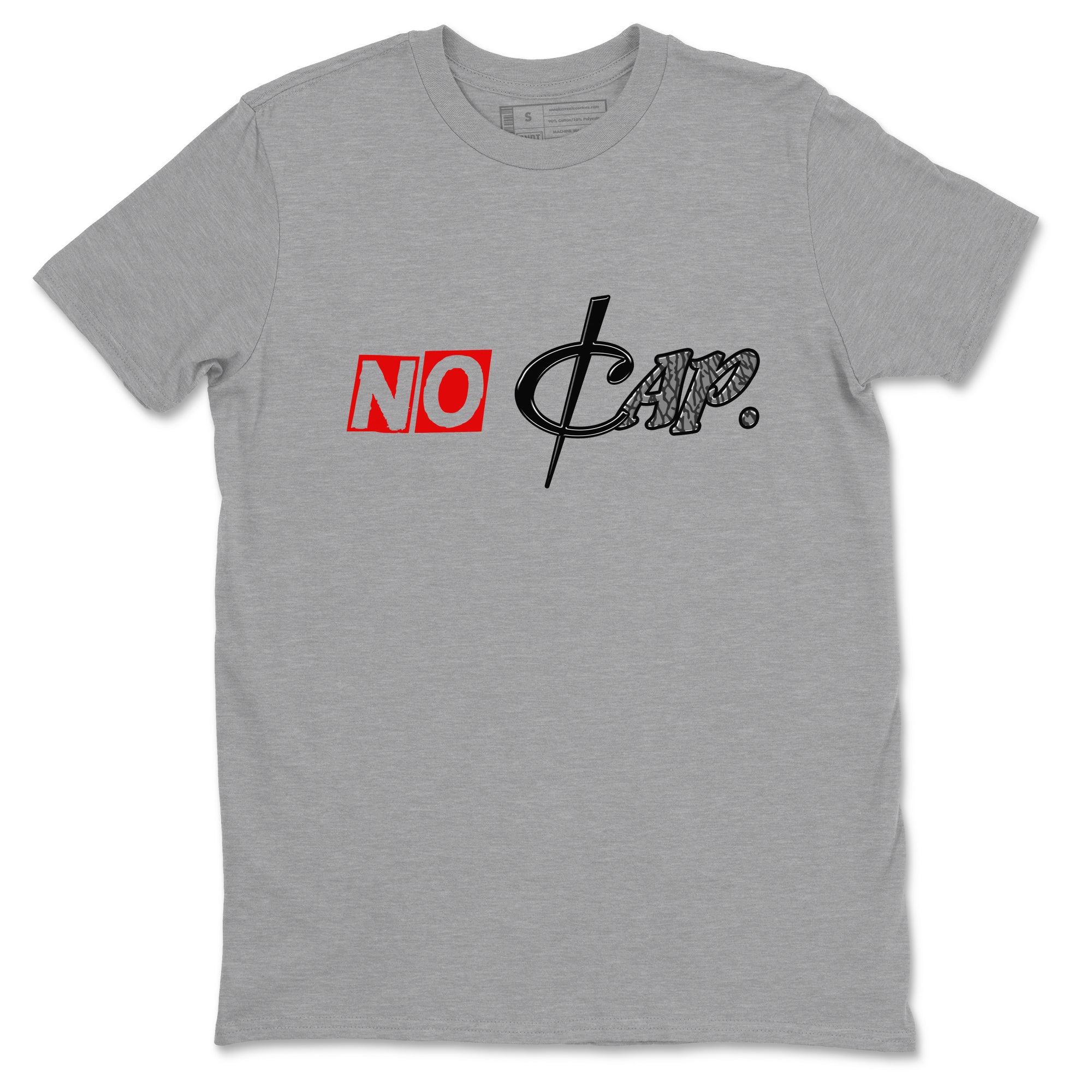 No Cap snkmatch Tees - Air Jordan 3 Black Cement