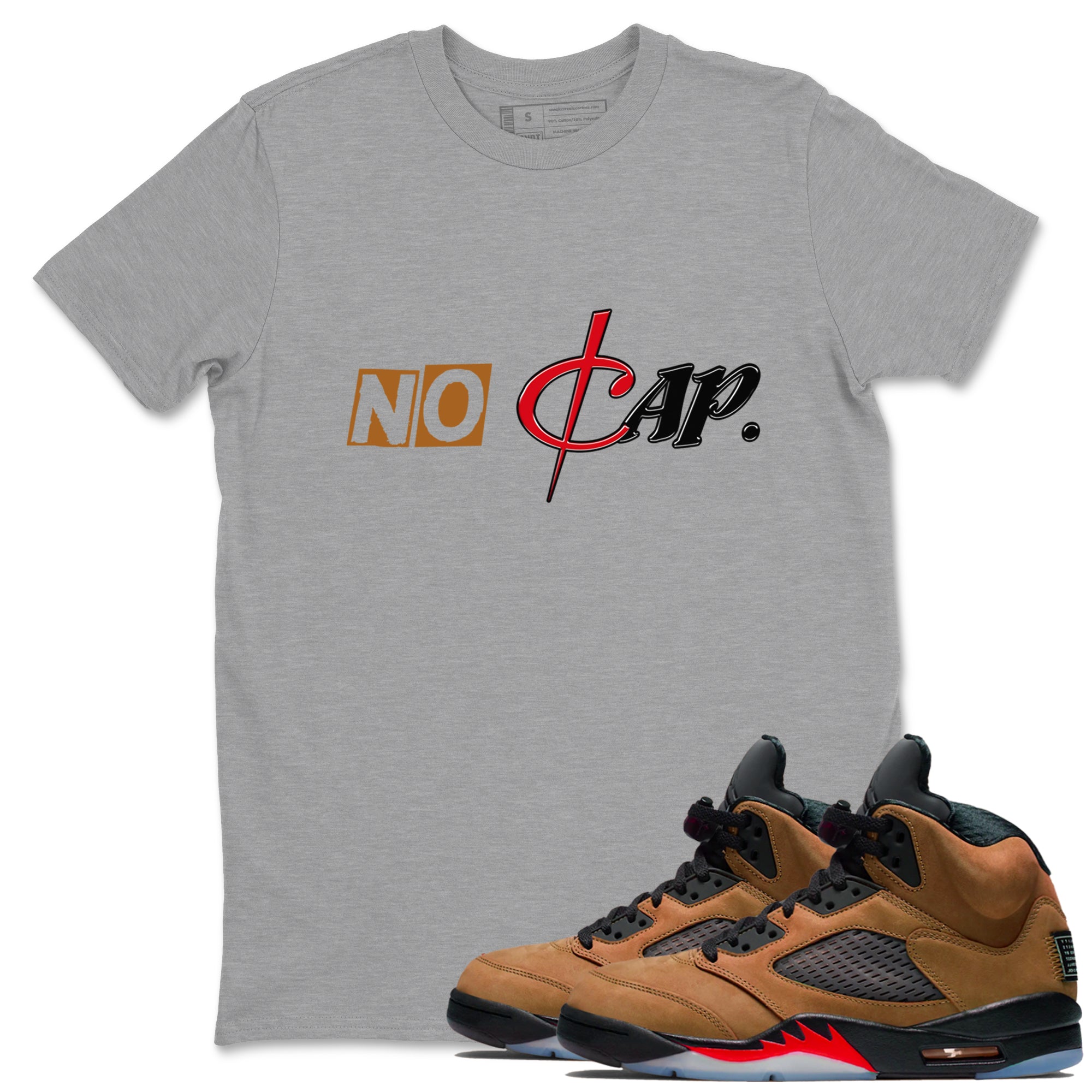 No Cap snkmatch Tees - Air Jordan 5 Archaeo Brown