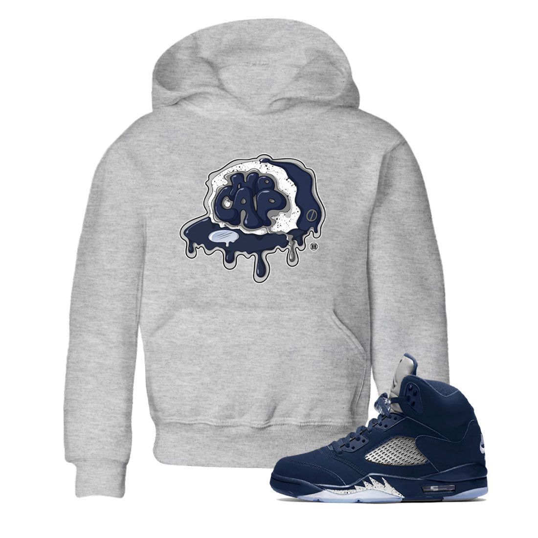No Cap snkmatch Tee Kids - Air Jordan 5 Georgetown