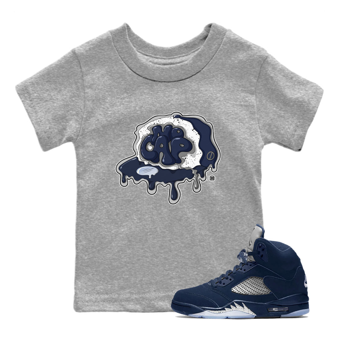 No Cap snkmatch Tee Kids - Air Jordan 5 Georgetown