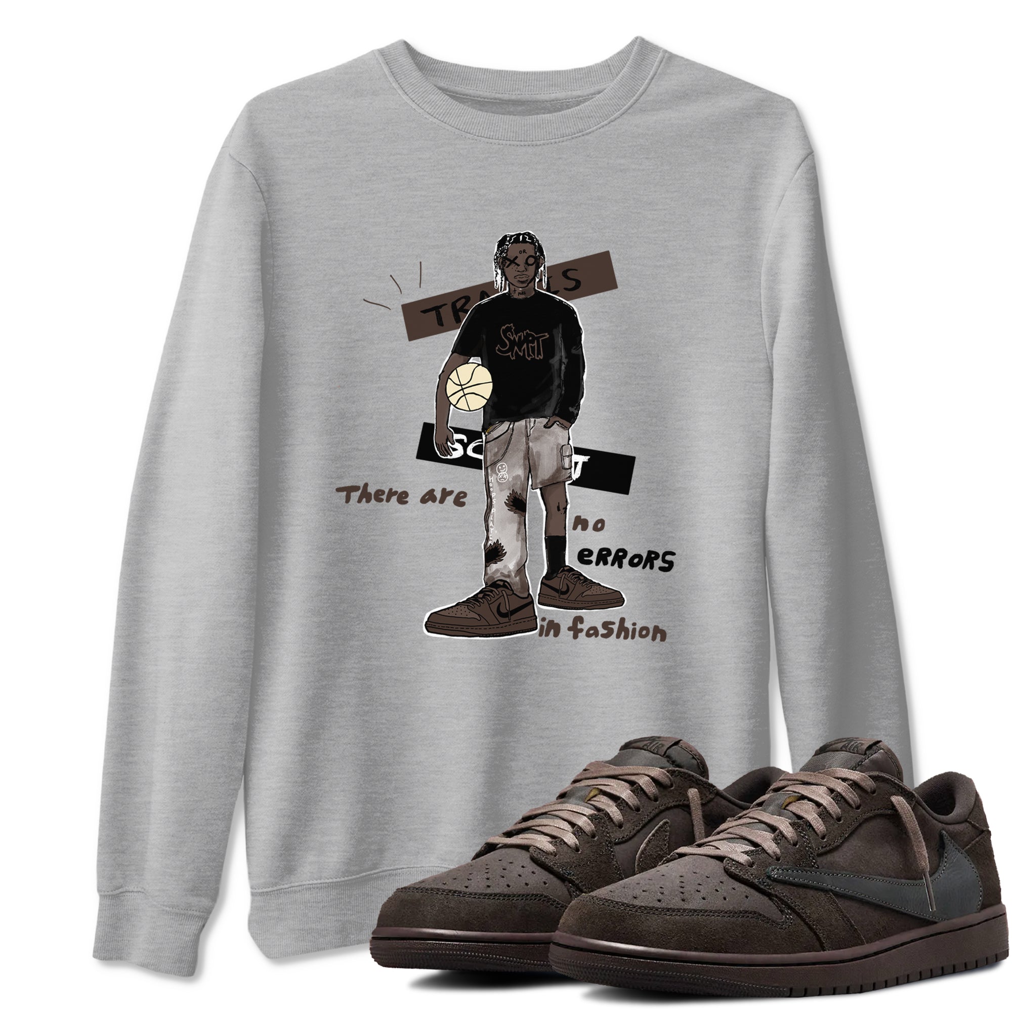 No Errors In Fashion snkmatch Tees - Air Jordan 1 Travis Scott Velvet Brown