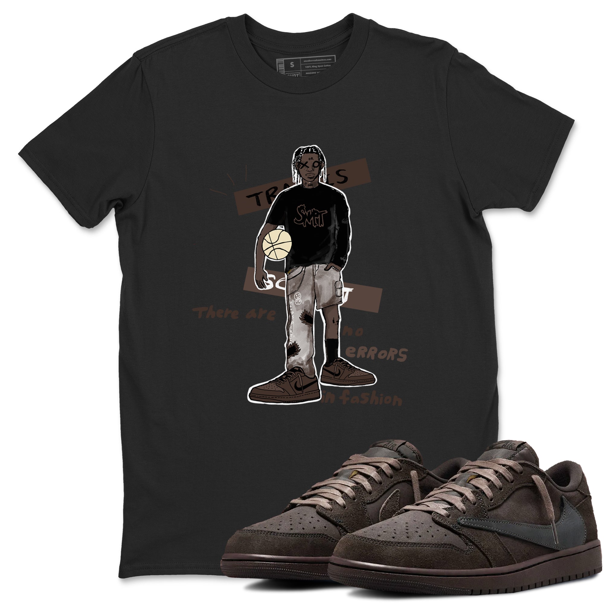 No Errors In Fashion snkmatch Tees - Air Jordan 1 Travis Scott Velvet Brown