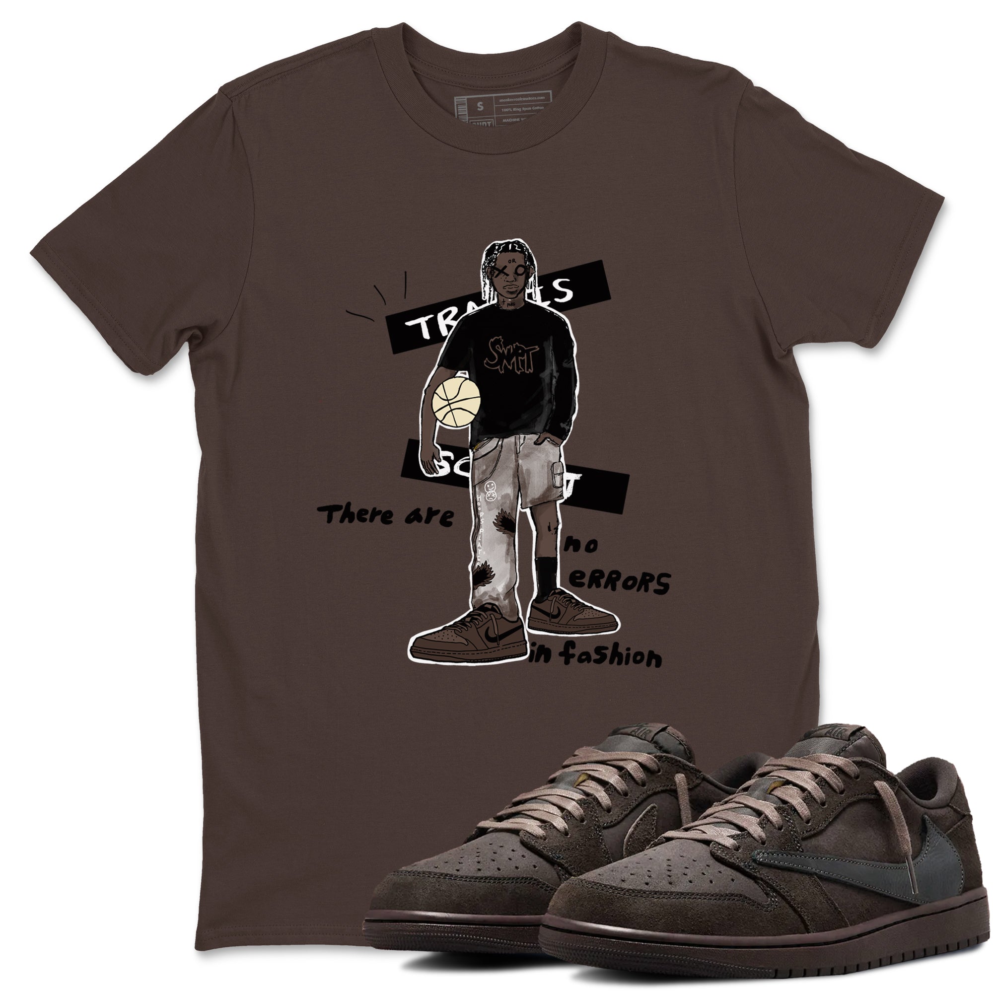 No Errors In Fashion snkmatch Tees - Air Jordan 1 Travis Scott Velvet Brown