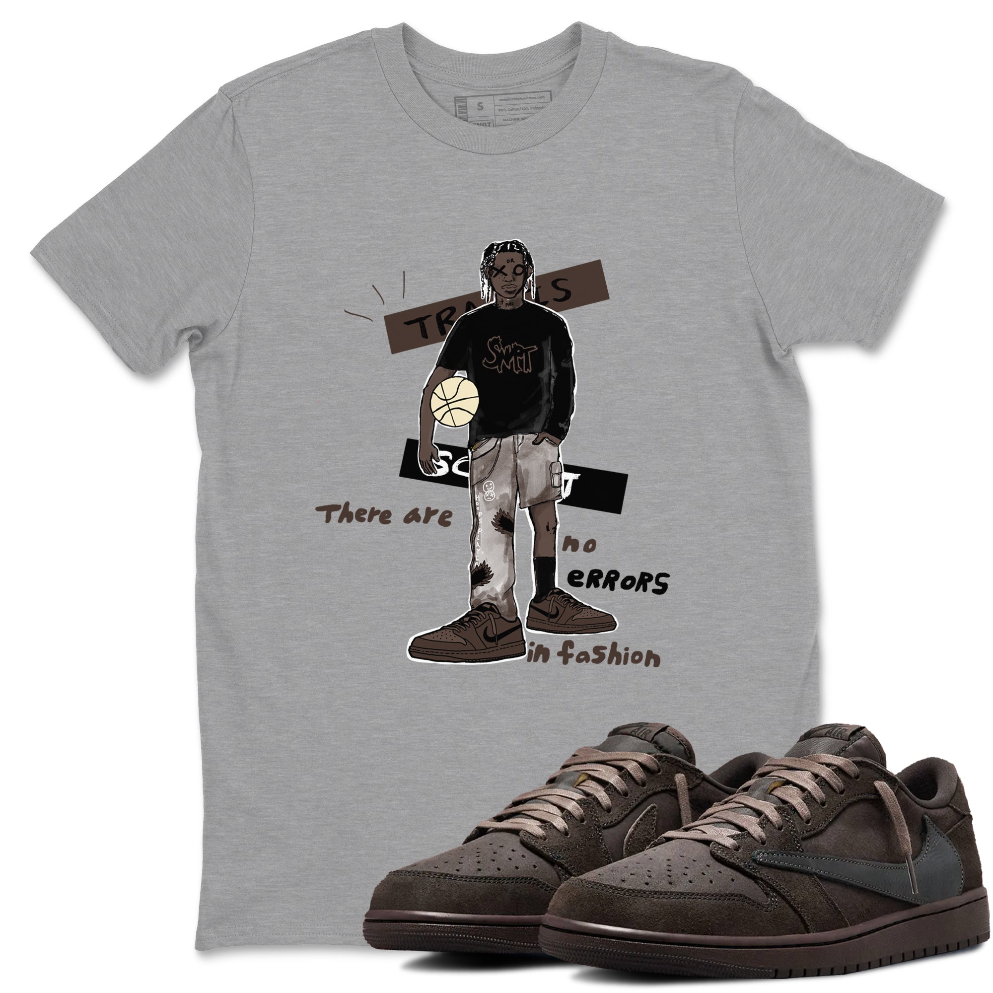 No Errors In Fashion snkmatch Tees - Air Jordan 1 Travis Scott Velvet Brown