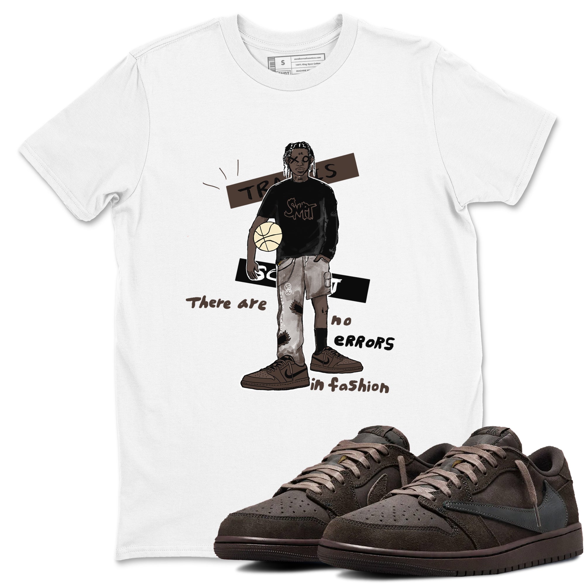 No Errors In Fashion snkmatch Tees - Air Jordan 1 Travis Scott Velvet Brown