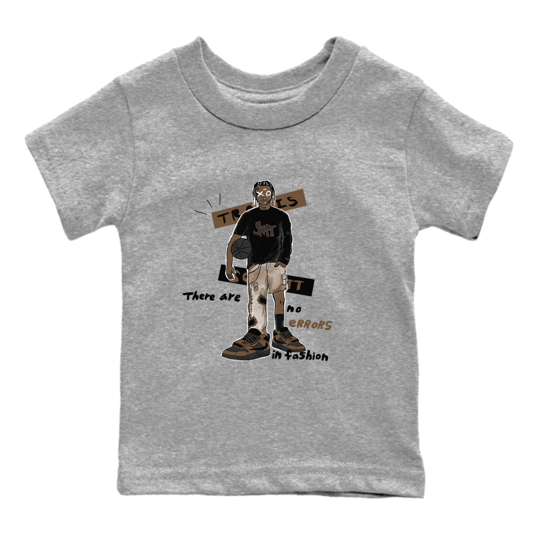 No Errors In Fashion snkmatch Tees Kids - Jordan Jumpman Jack Travis Scott Dark Mocha