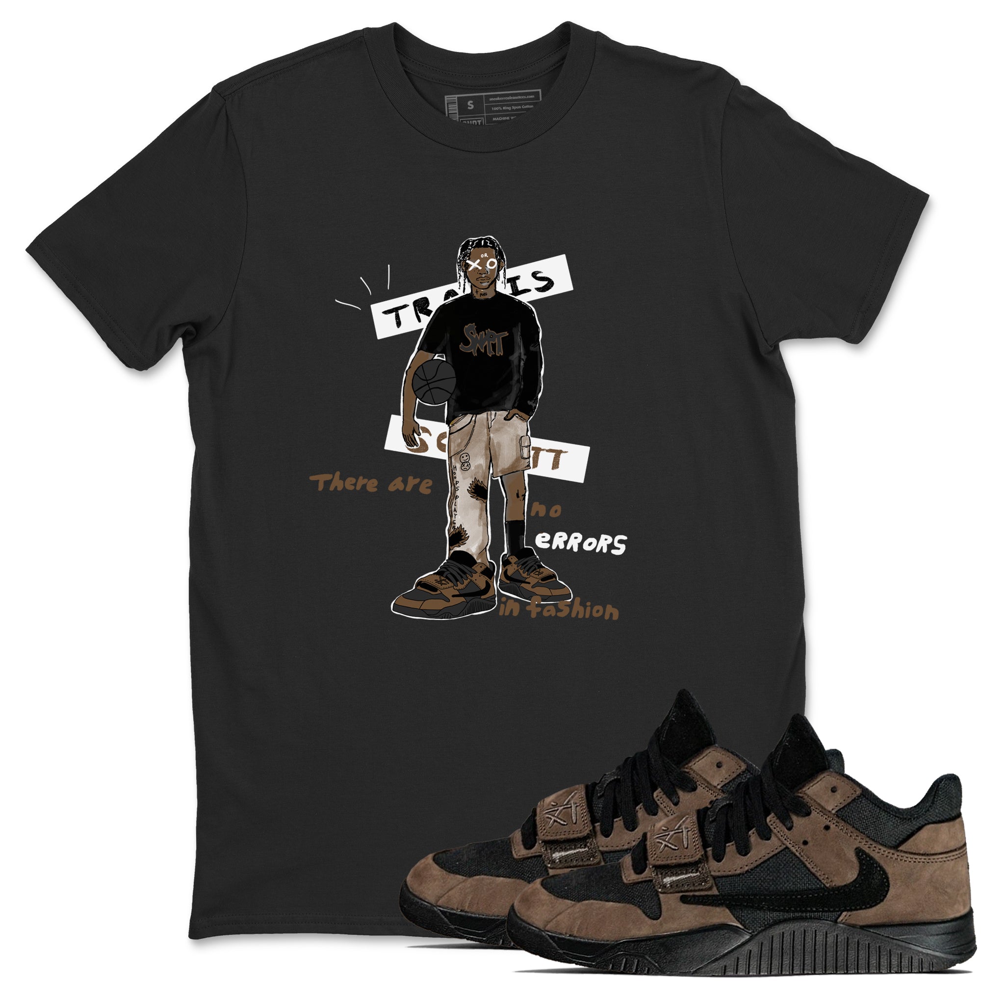 No Errors In Fashion snkmatch Tees - Jordan Jumpman Jack Travis Scott Dark Mocha