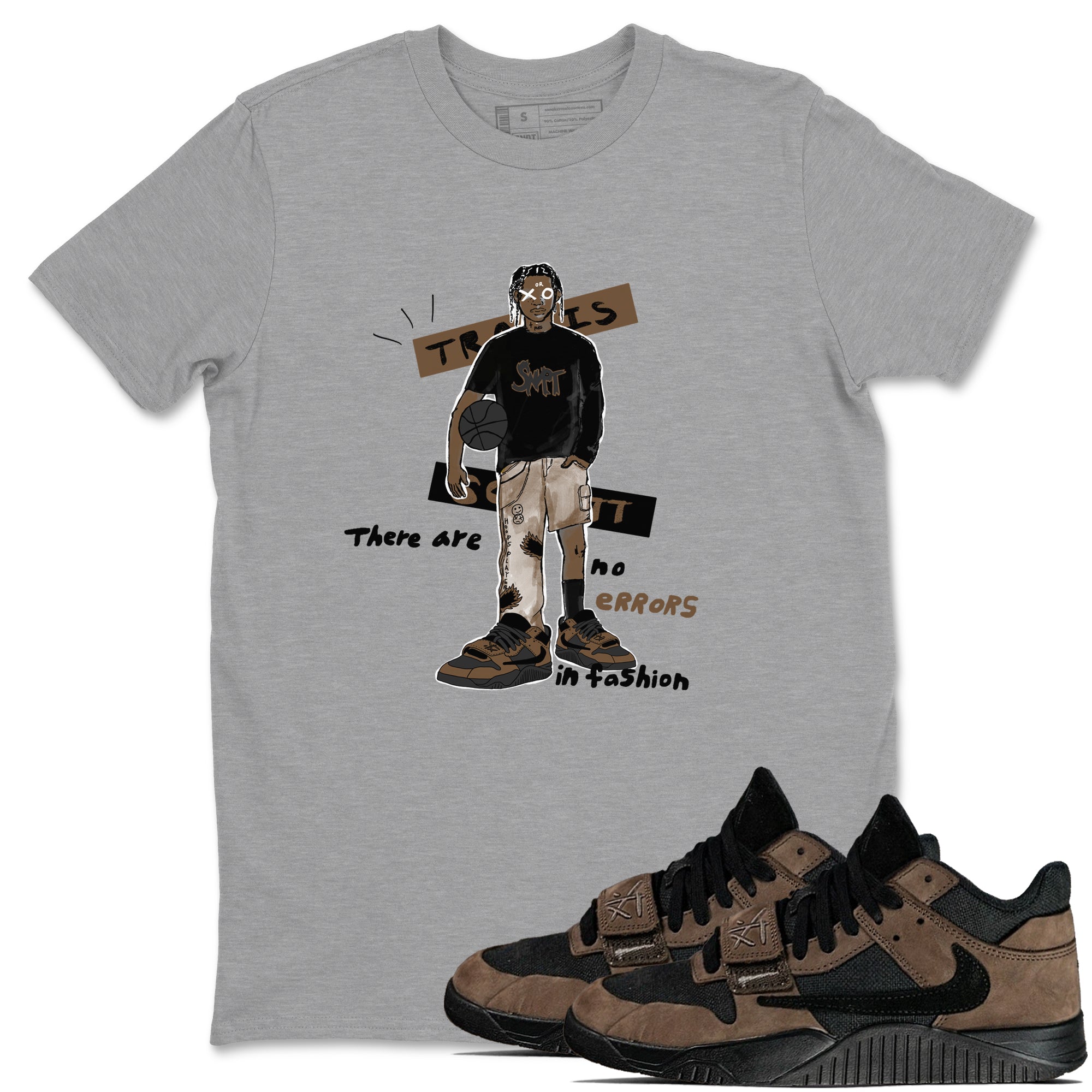 No Errors In Fashion snkmatch Tees - Jordan Jumpman Jack Travis Scott Dark Mocha