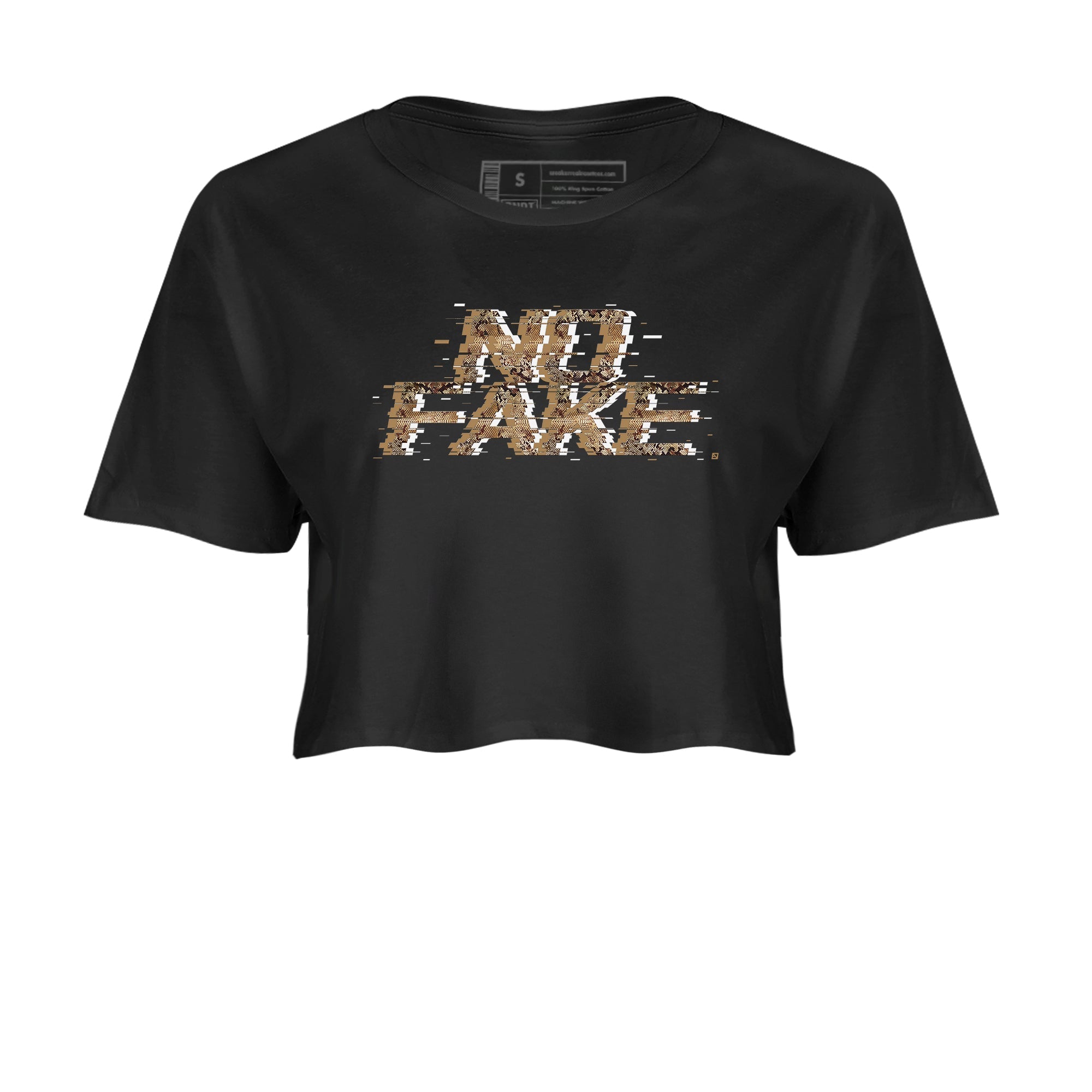 No Fake Glitch snkmatch Women's Top - Air Force 1 Ivory Snake