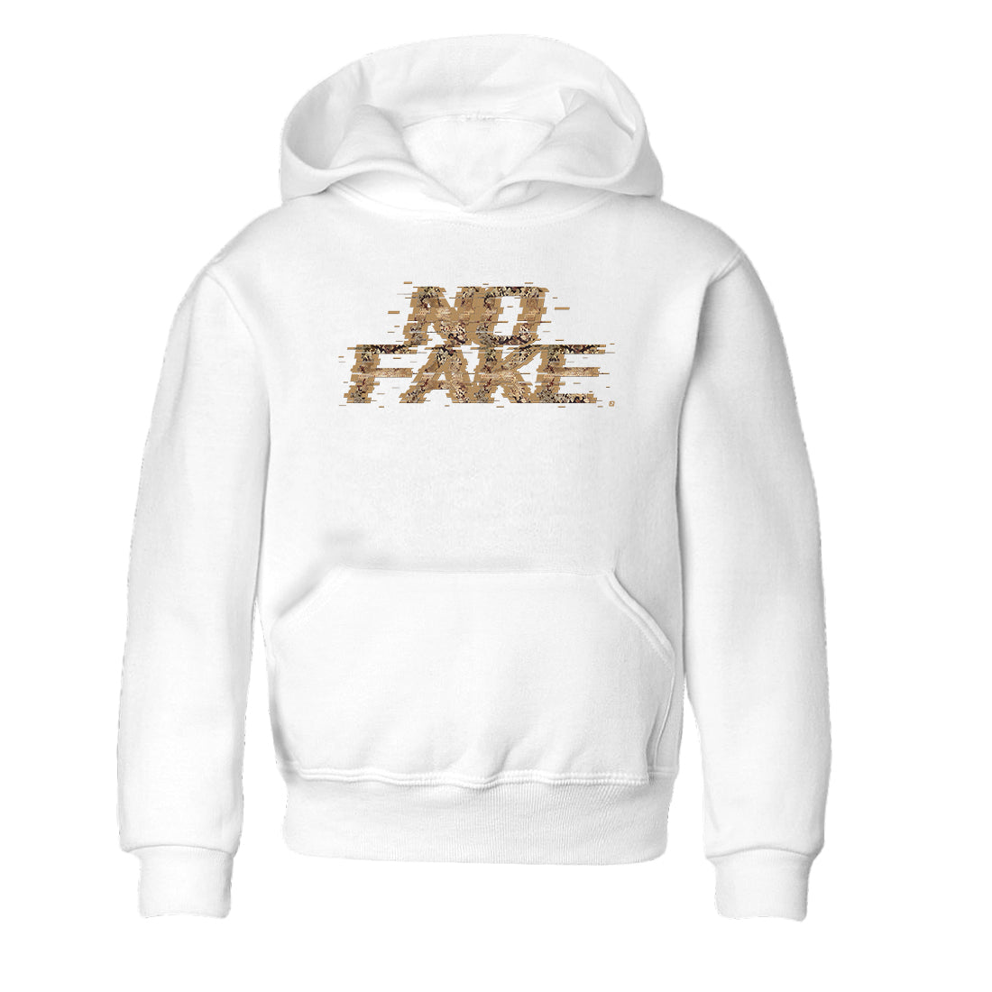 No Fake Glitch snkmatch Tees Kids - Air Force 1 Ivory Snake