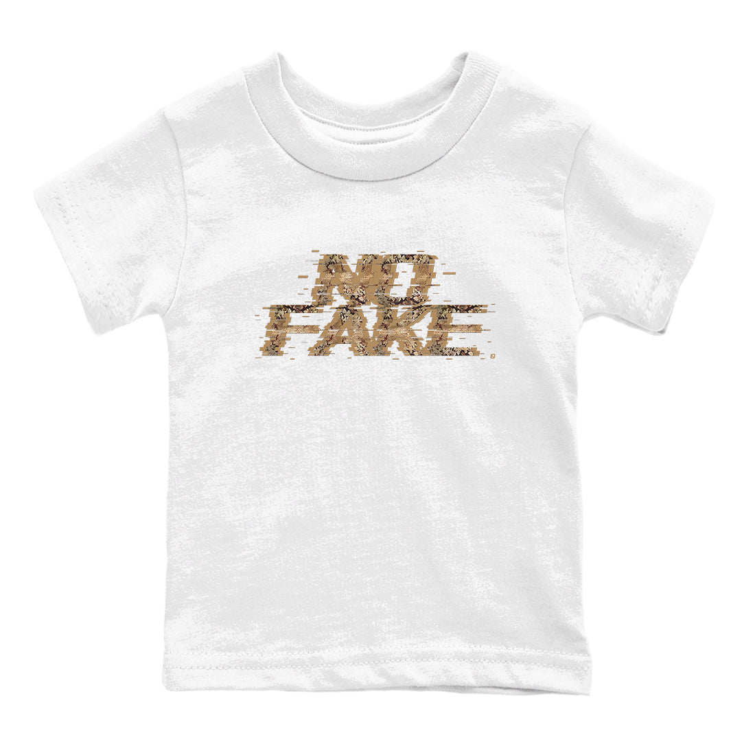 No Fake Glitch snkmatch Tees Kids - Air Force 1 Ivory Snake