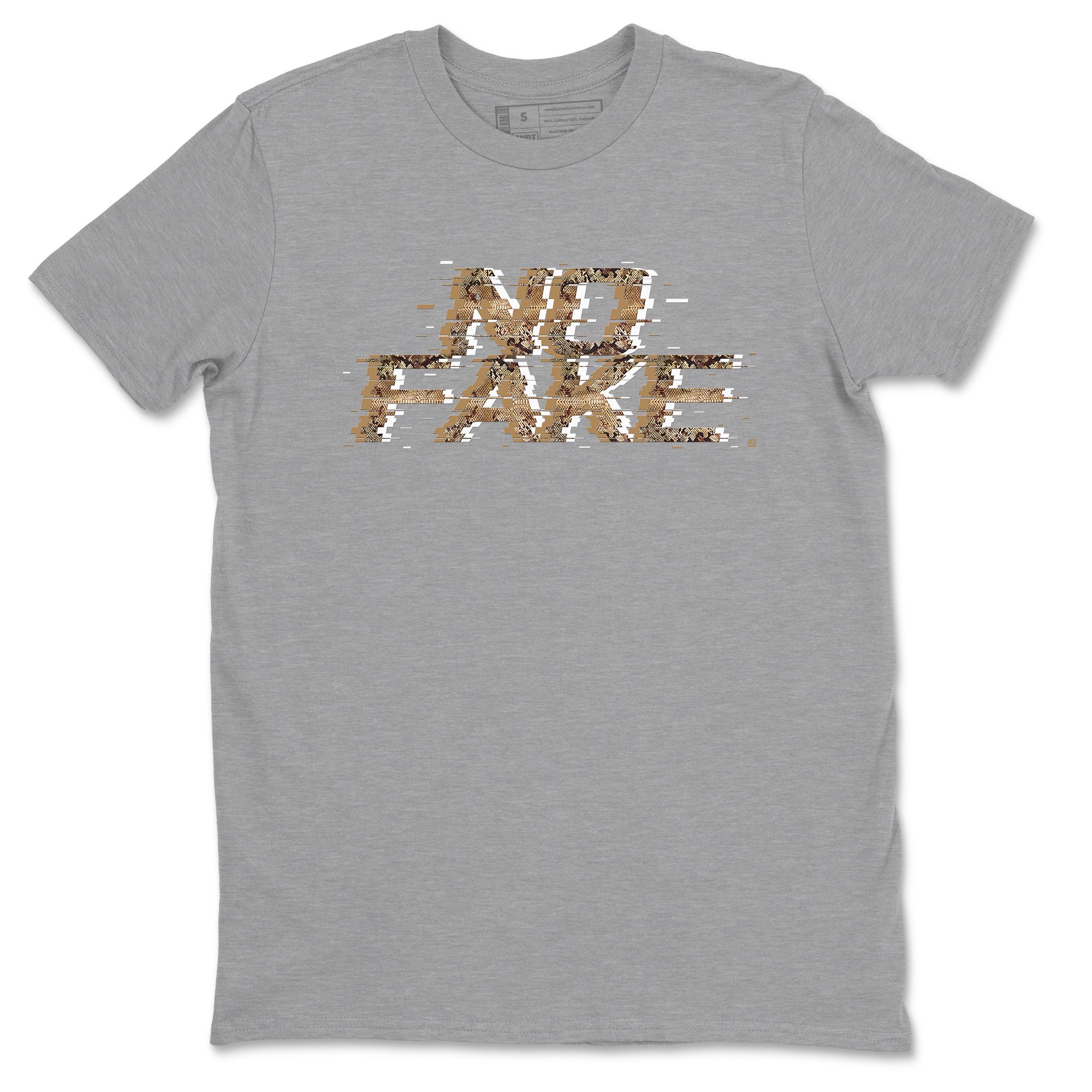 No Fake Glitch snkmatch Tees - Air Force 1 Ivory Snake