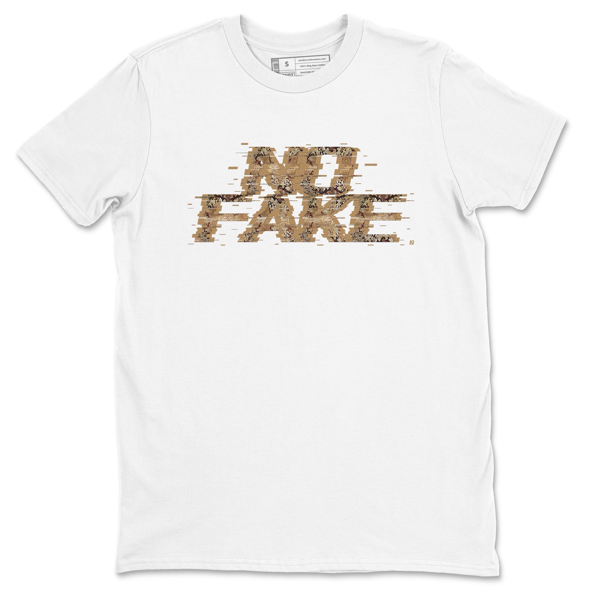 No Fake Glitch snkmatch Tees - Air Force 1 Ivory Snake