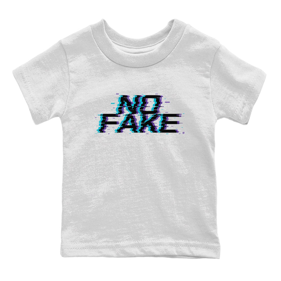 No Fake Glitch snkmatch Tee Kids - Air Jordan 6 Aqua