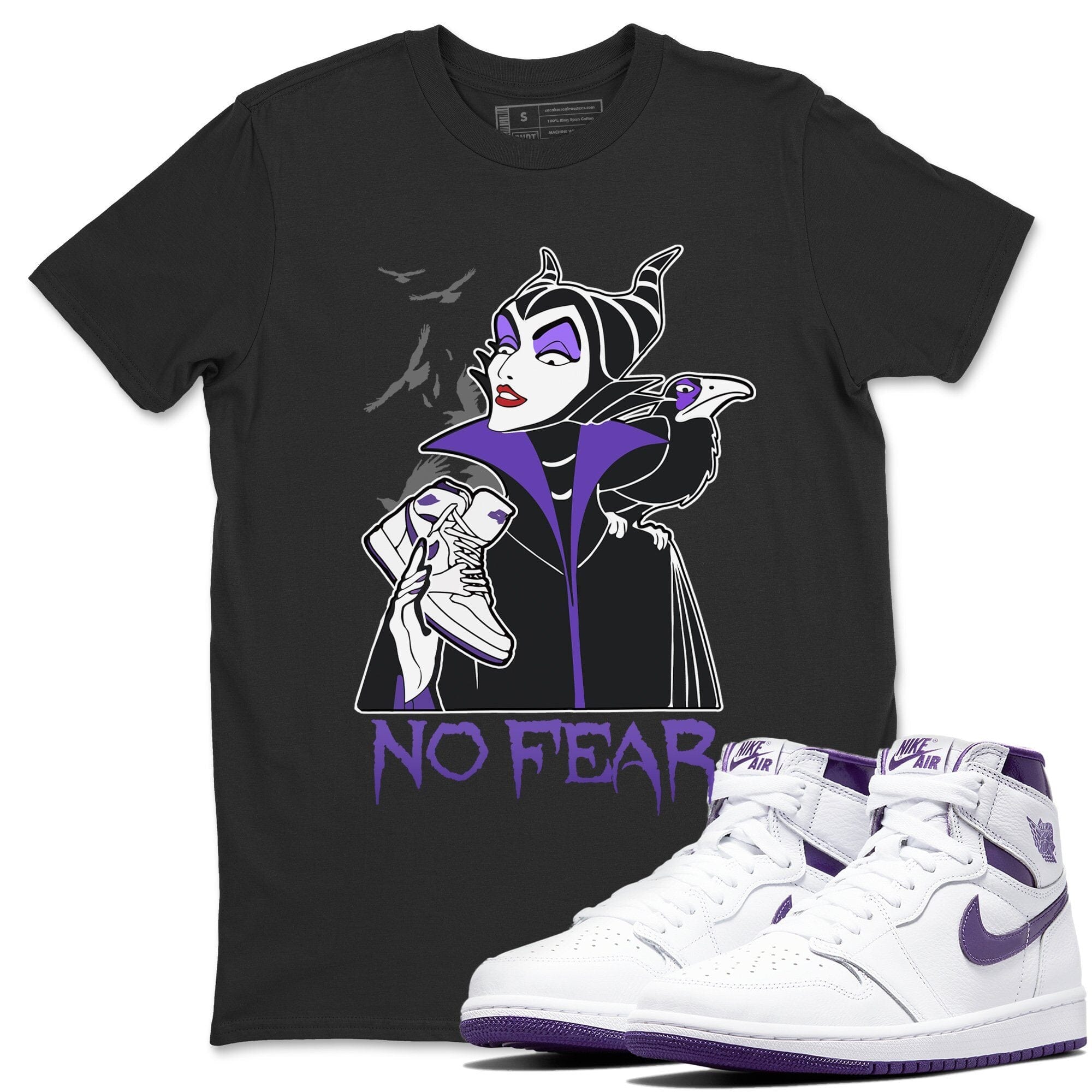 No Fear Unisex Tops - Air Jordan 1 WMNS Court Purple