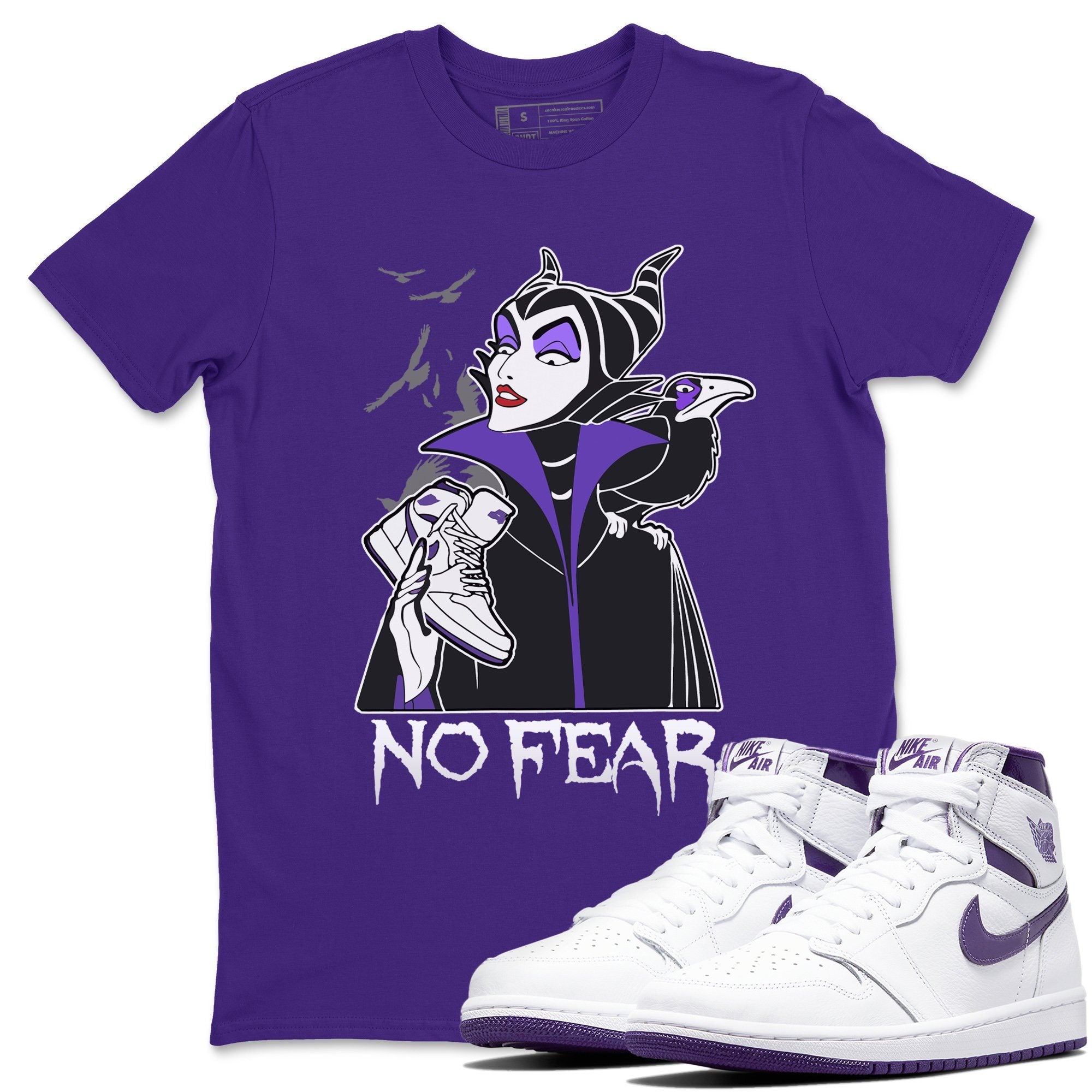 No Fear Unisex Tops - Air Jordan 1 WMNS Court Purple
