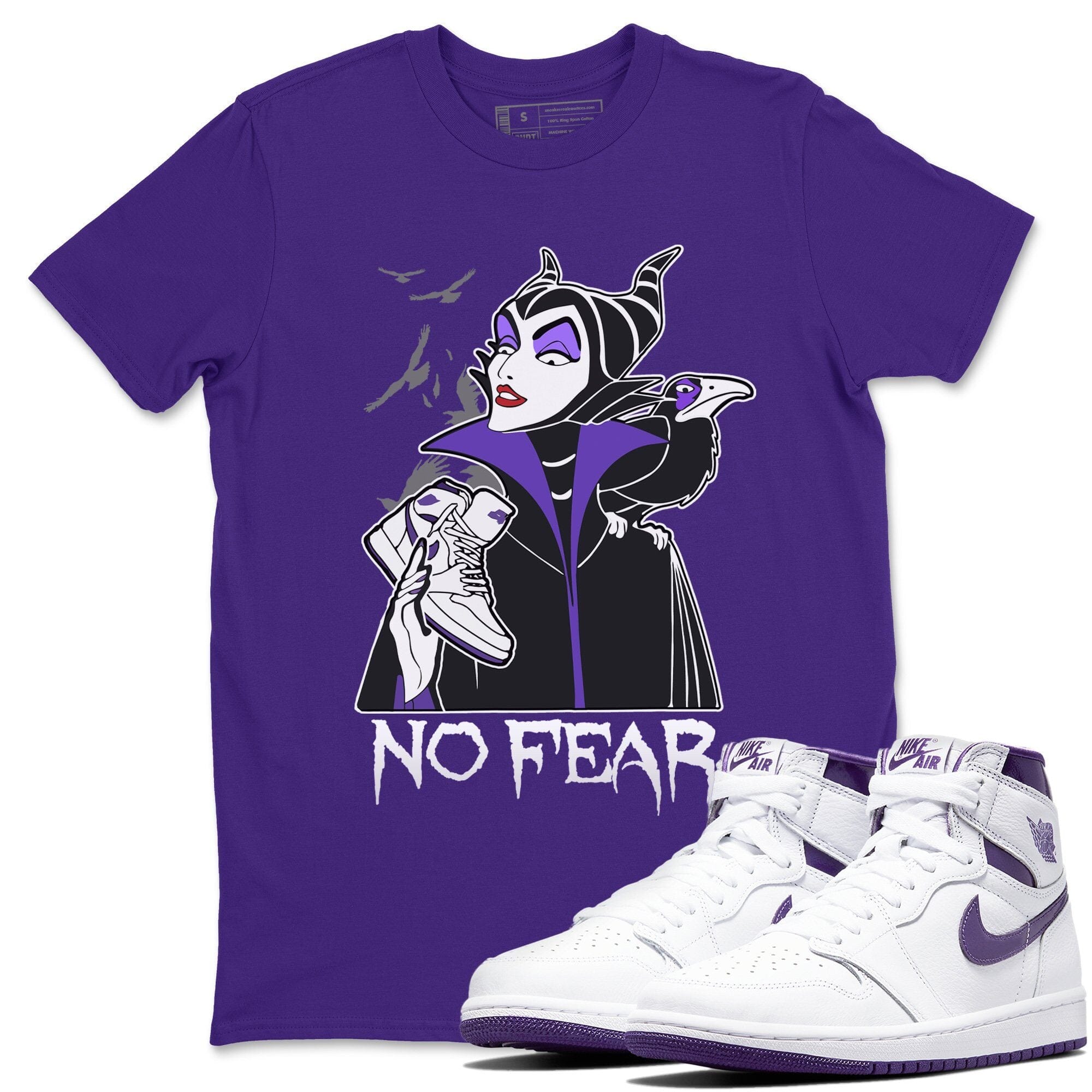 No Fear Unisex Tops - Air Jordan 1 WMNS Court Purple
