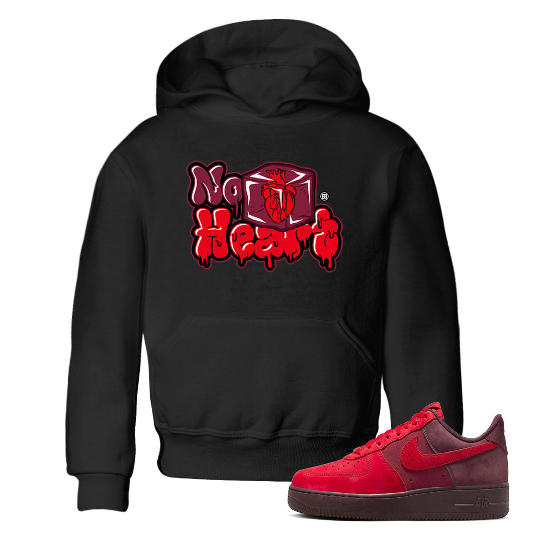 No Hearts snkmatch Tees Kids - Air Force 1 Layers Of Love