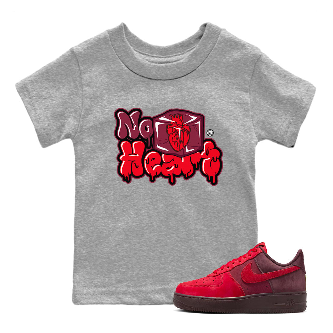 No Hearts snkmatch Tees Kids - Air Force 1 Layers Of Love