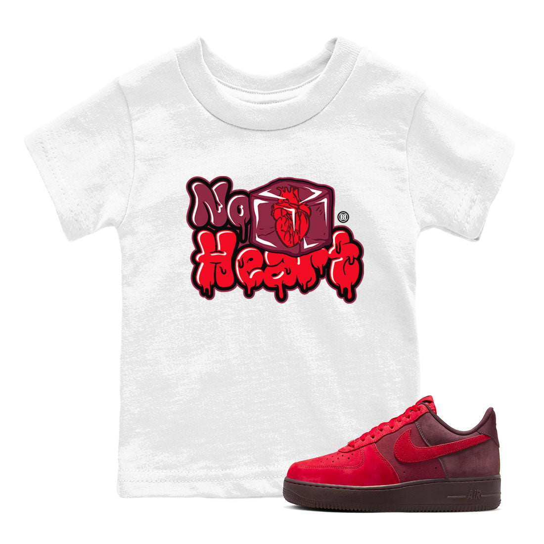 No Hearts snkmatch Tees Kids - Air Force 1 Layers Of Love