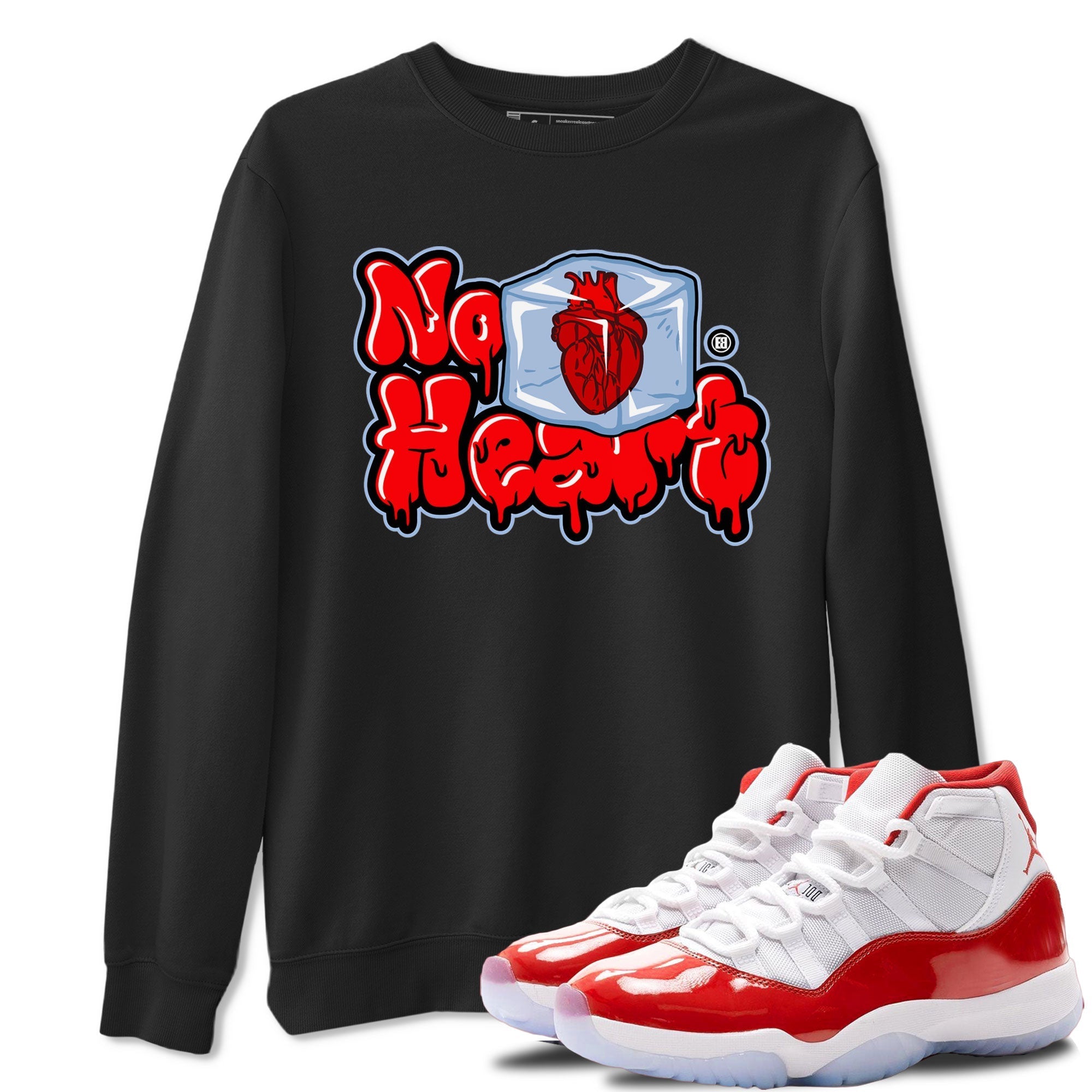 No Hearts snkmatch Tee - Air Jordan 11 Cherry