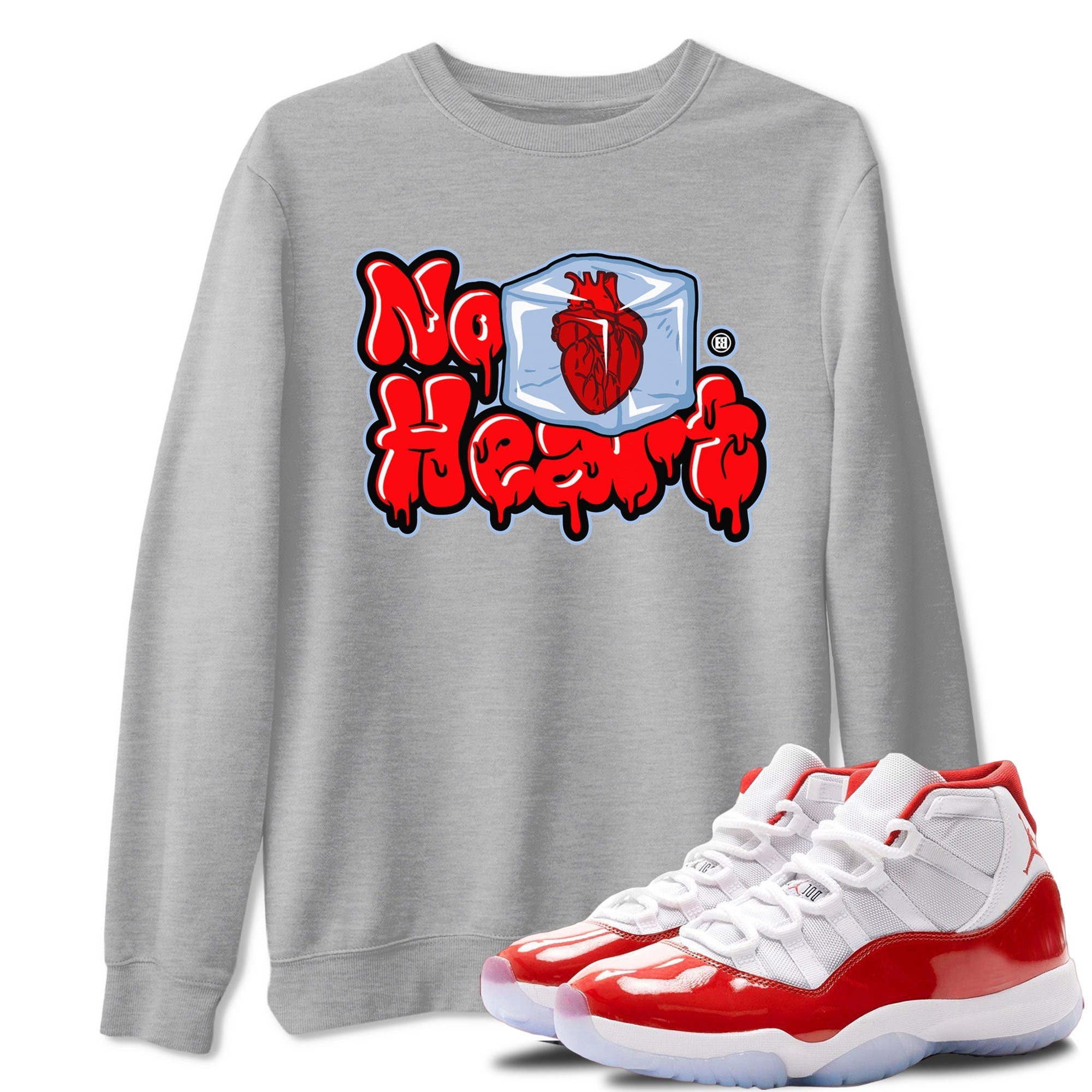 No Hearts snkmatch Tee - Air Jordan 11 Cherry
