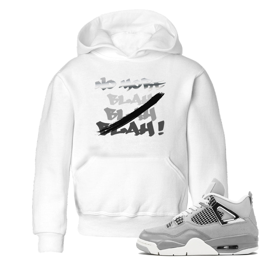 No More Blah snkmatch Tee Kids - Air Jordan 4 Frozen Moments