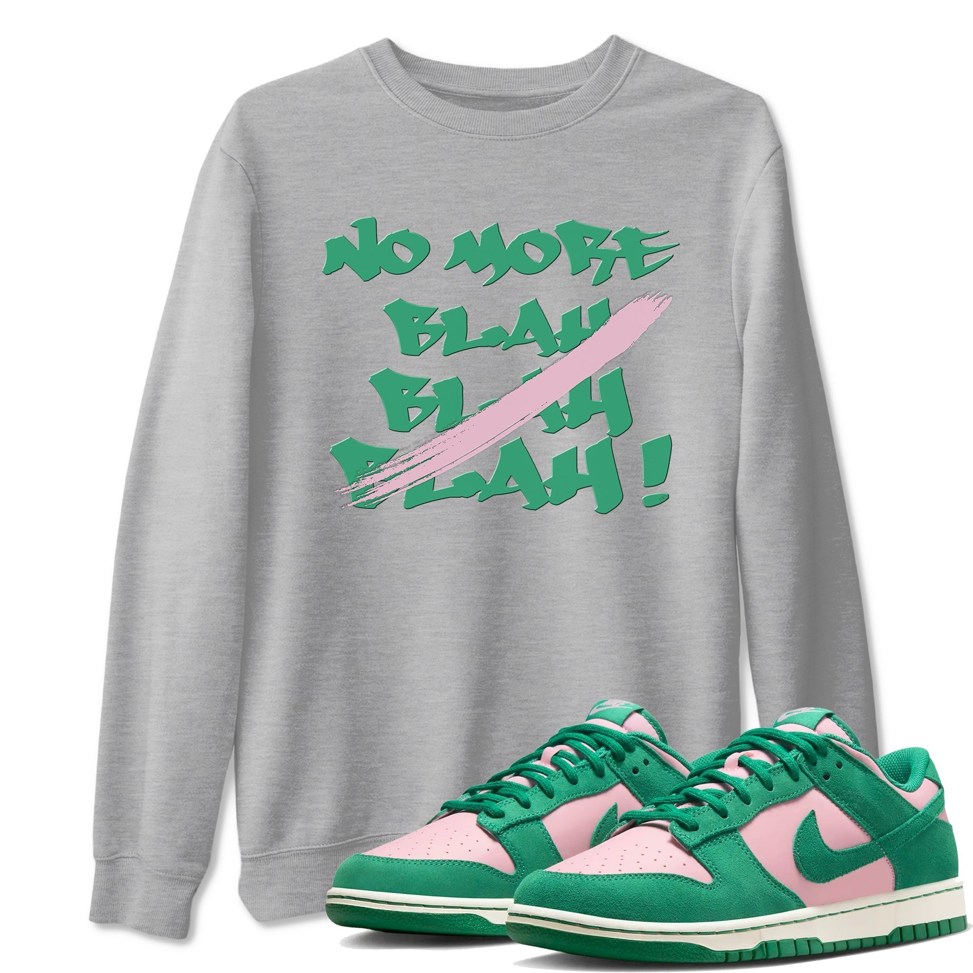 No More Blah snkmatch Tees - Dunk Medium Soft Pink Malachite