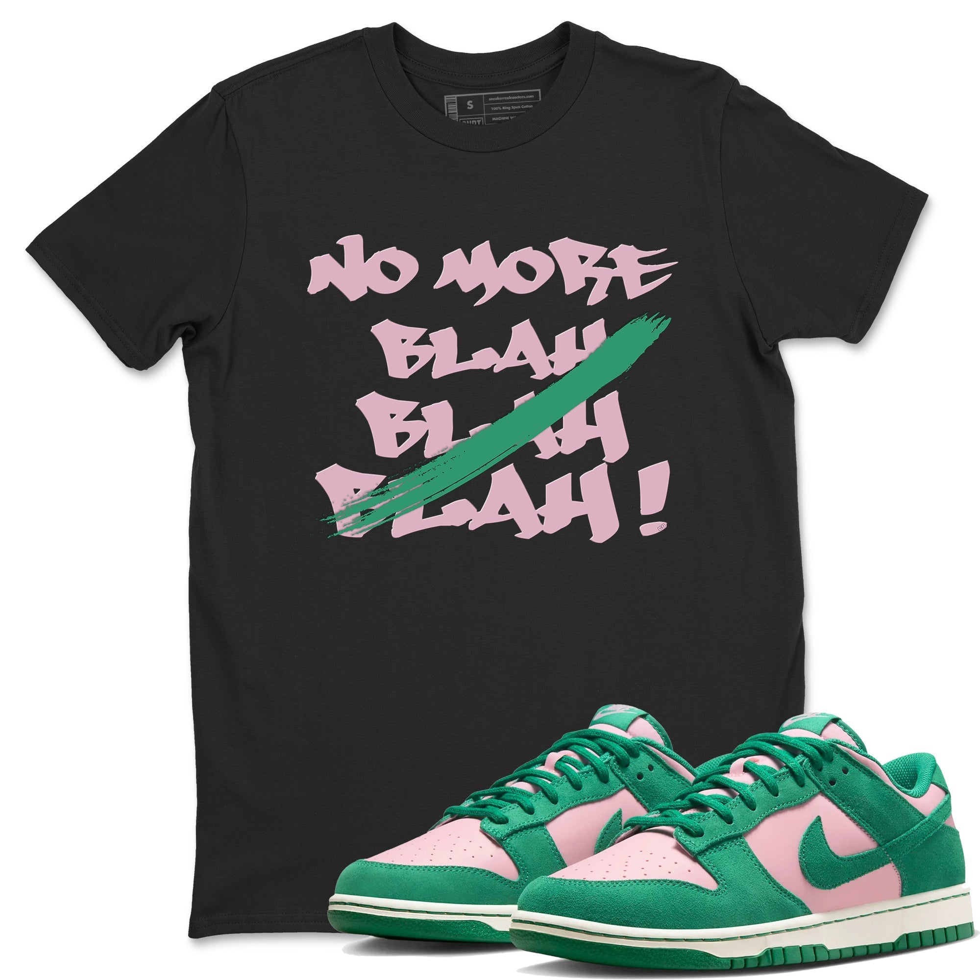 No More Blah snkmatch Tees - Dunk Medium Soft Pink Malachite