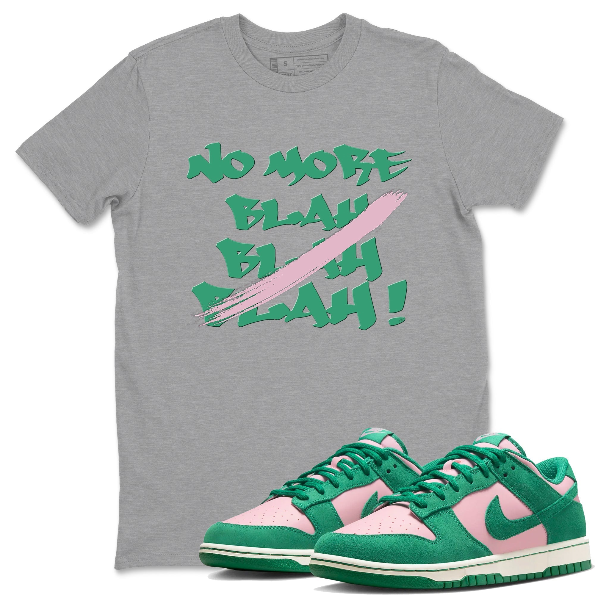 No More Blah snkmatch Tees - Dunk Medium Soft Pink Malachite