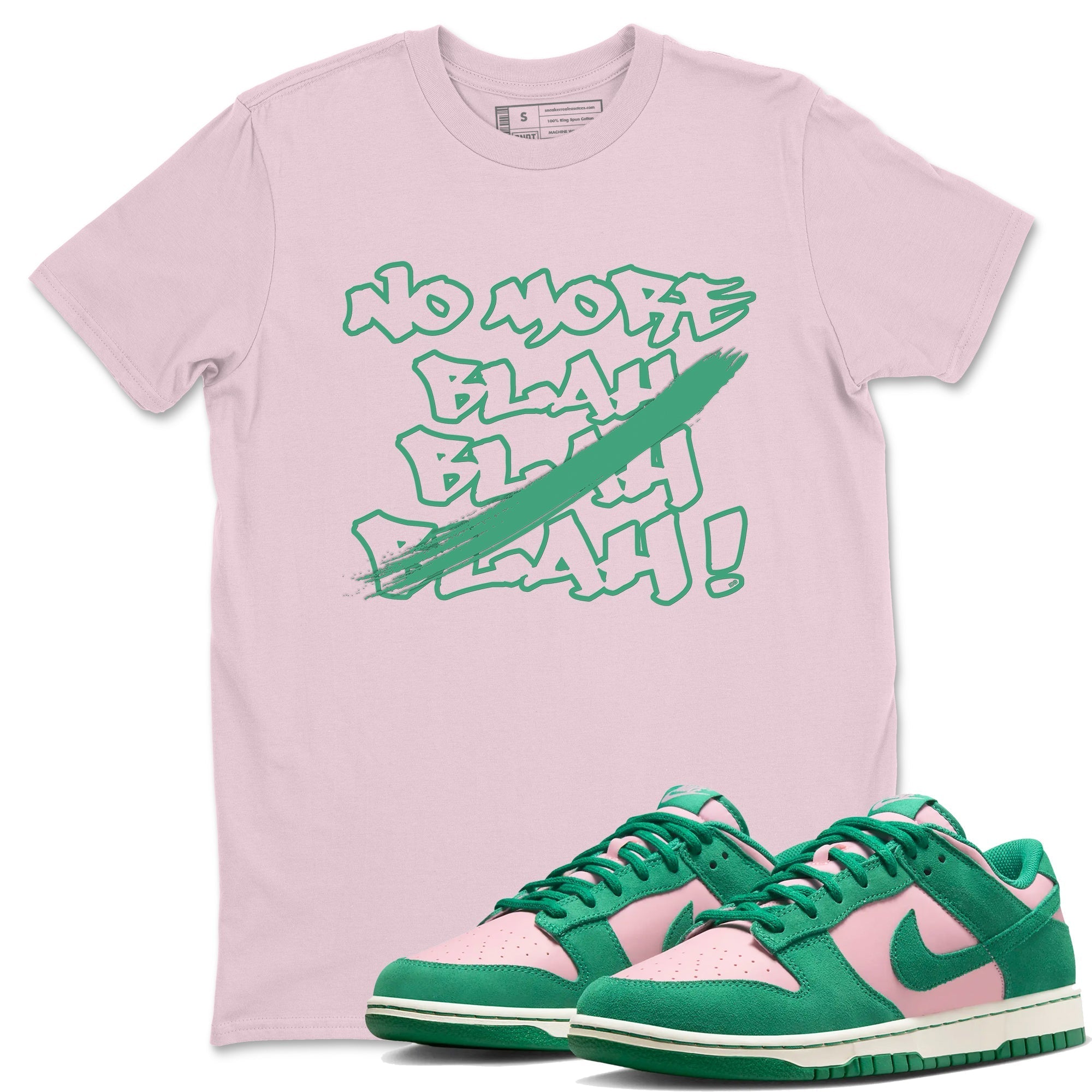 No More Blah snkmatch Tees - Dunk Medium Soft Pink Malachite