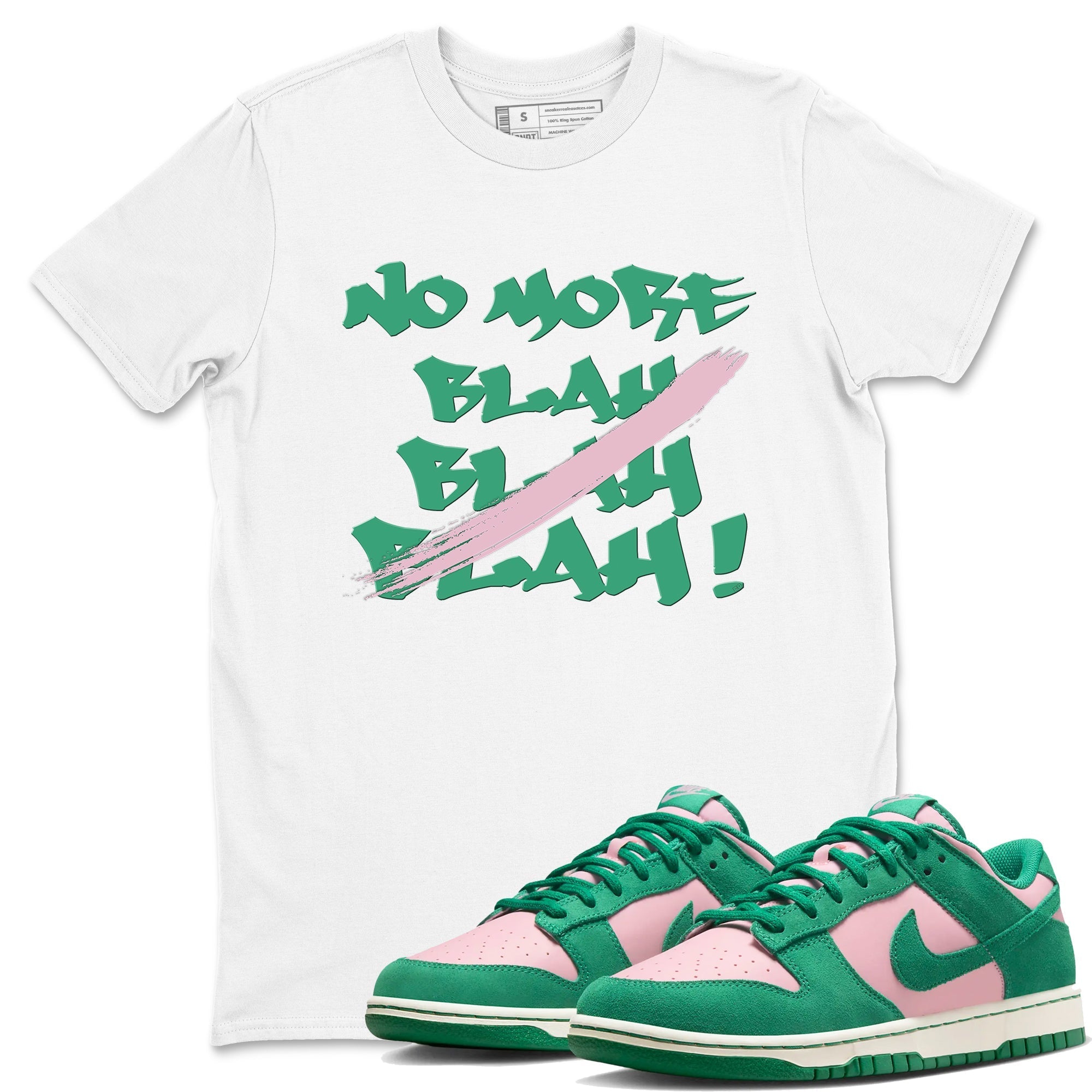 No More Blah snkmatch Tees - Dunk Medium Soft Pink Malachite