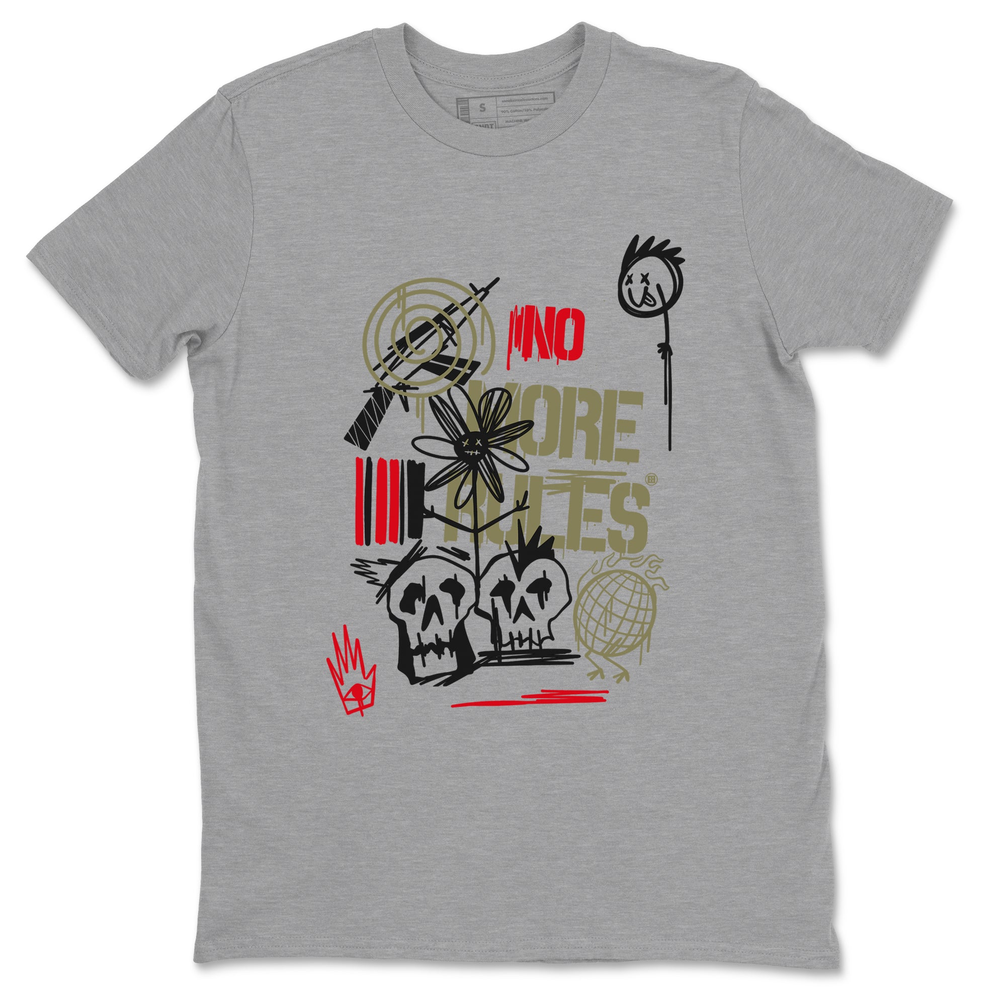 No More Rules snkmatch Tees - Air Jordan 1 Travis Scott Medium Olive