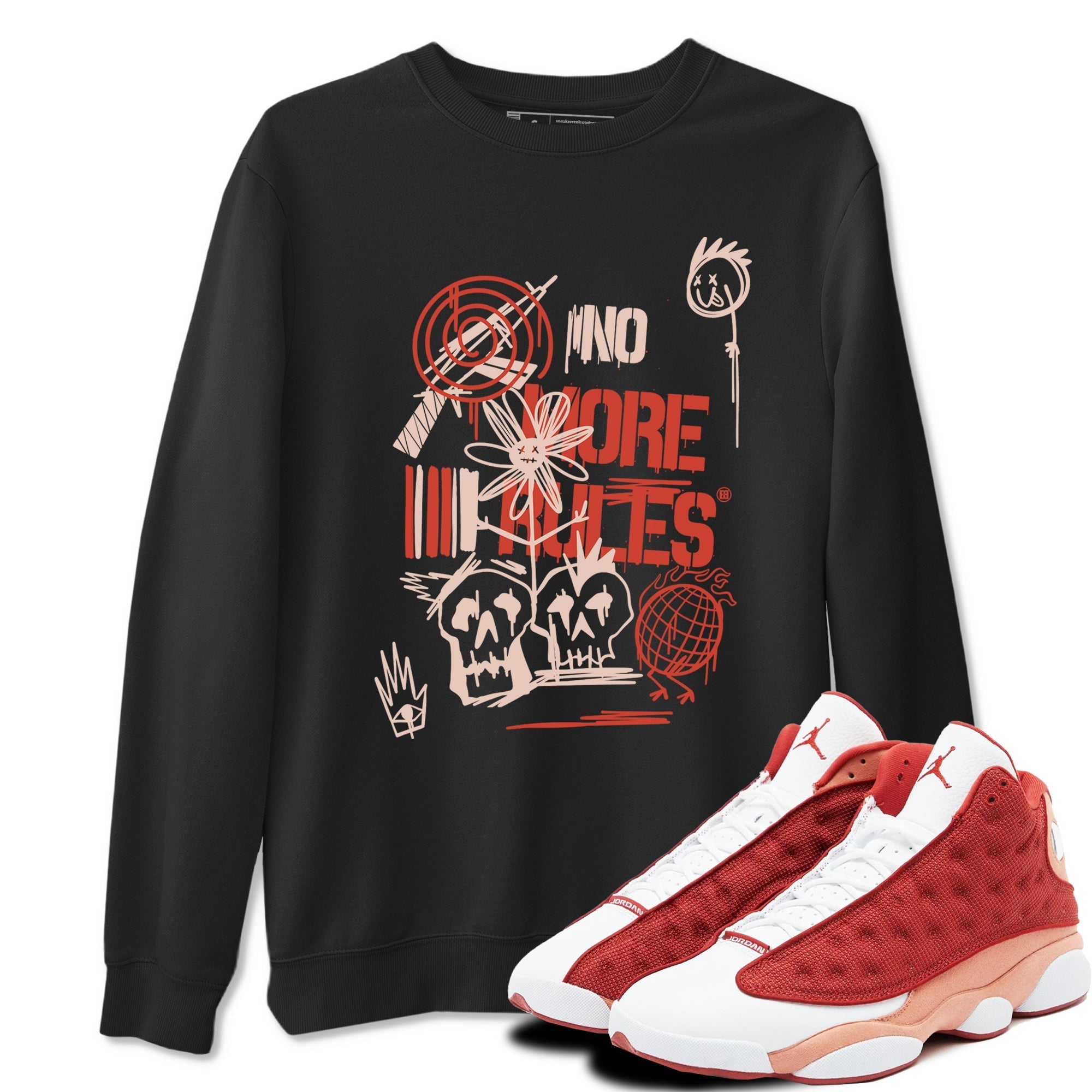 No More Rules snkmatch Tees - Air Jordan 13 Dune Red