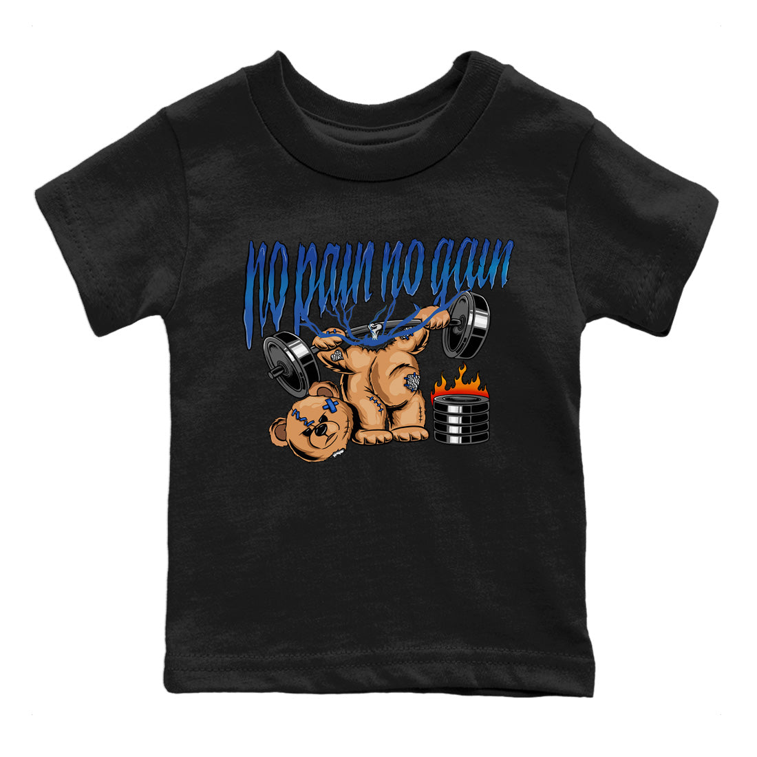 No Pain No Gain Kids Tops - Air Jordan 3 Wizards