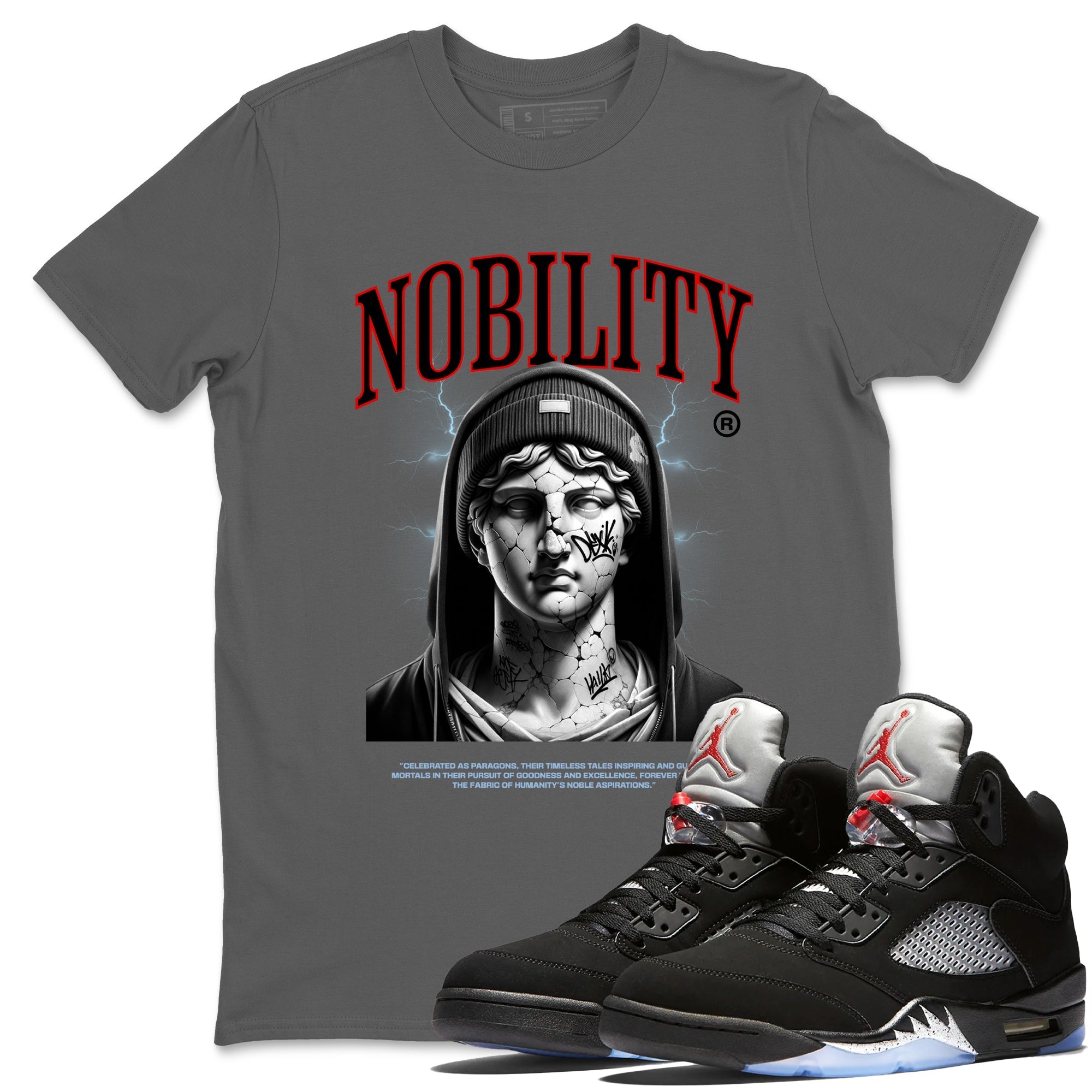 Nobility snkmatch Tees - Air Jordan 5 Reimagined