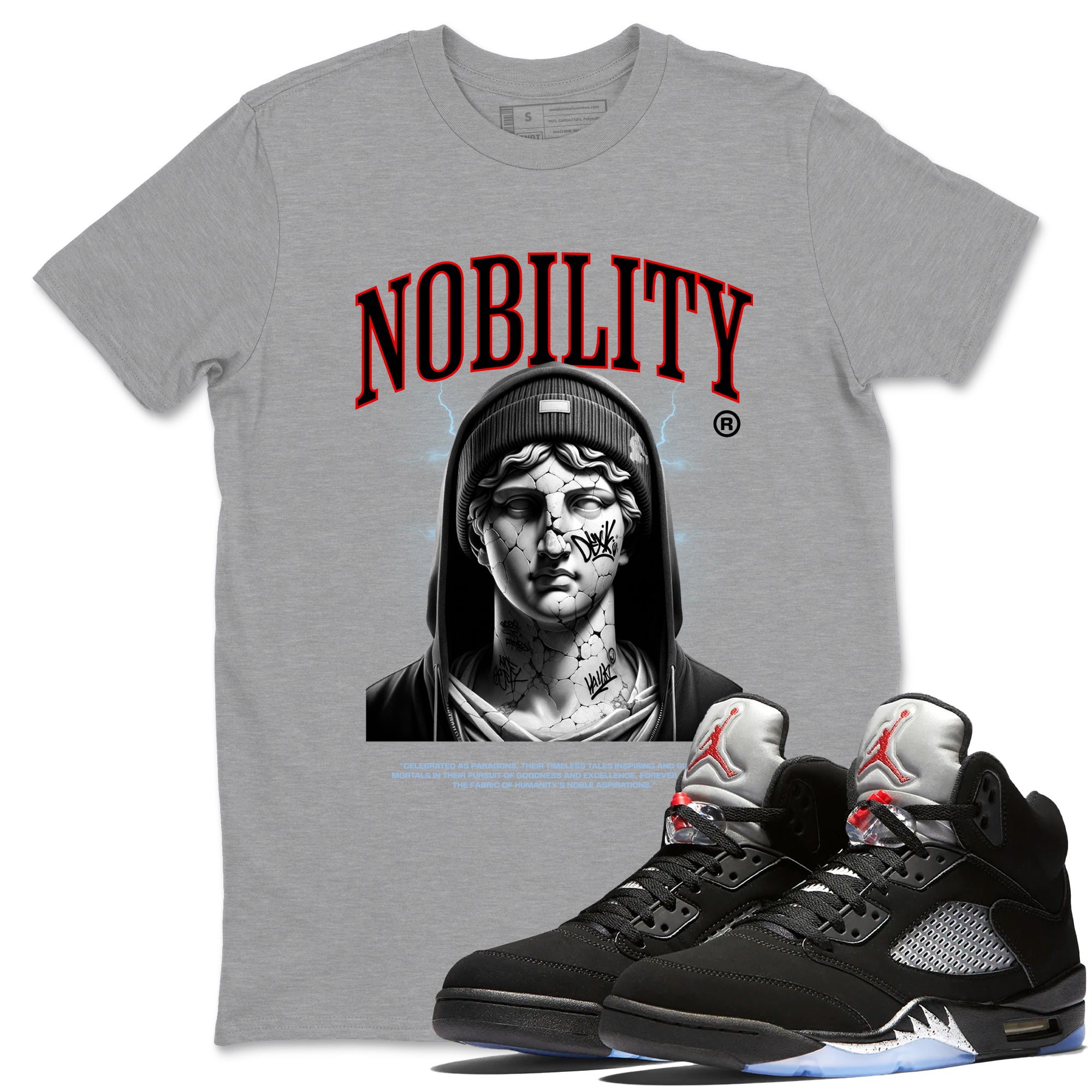 Nobility snkmatch Tees - Air Jordan 5 Reimagined