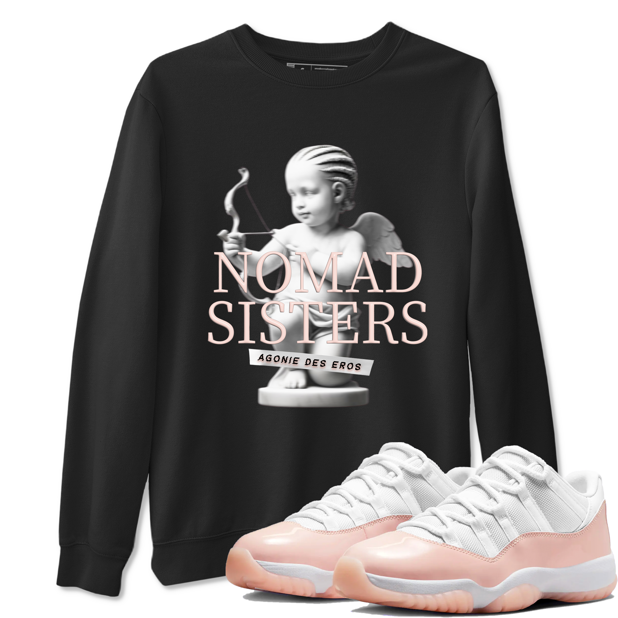Nomad Sisters snkmatch Tees - Air Jordan 11 Legend Pink