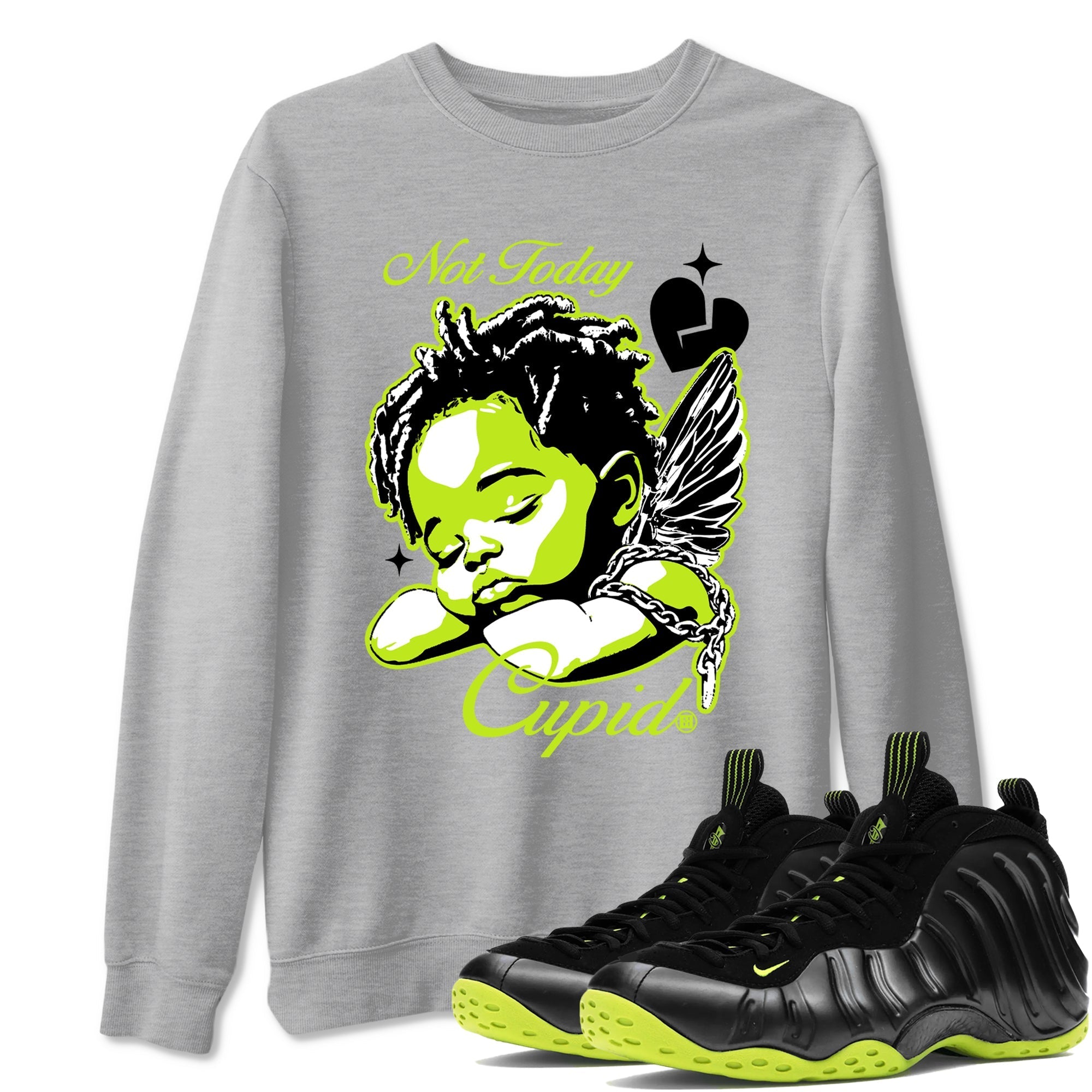 Not Today Cupid snkmatch Tees - Air Foamposite One Black Volt